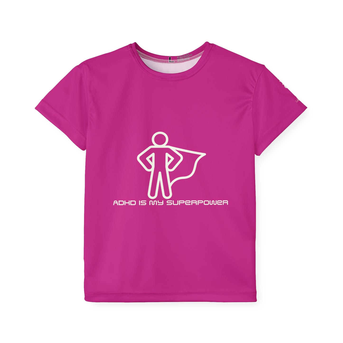 ADHD Is My Superpower Screaming Person Kids Sports Shirt (AOP)