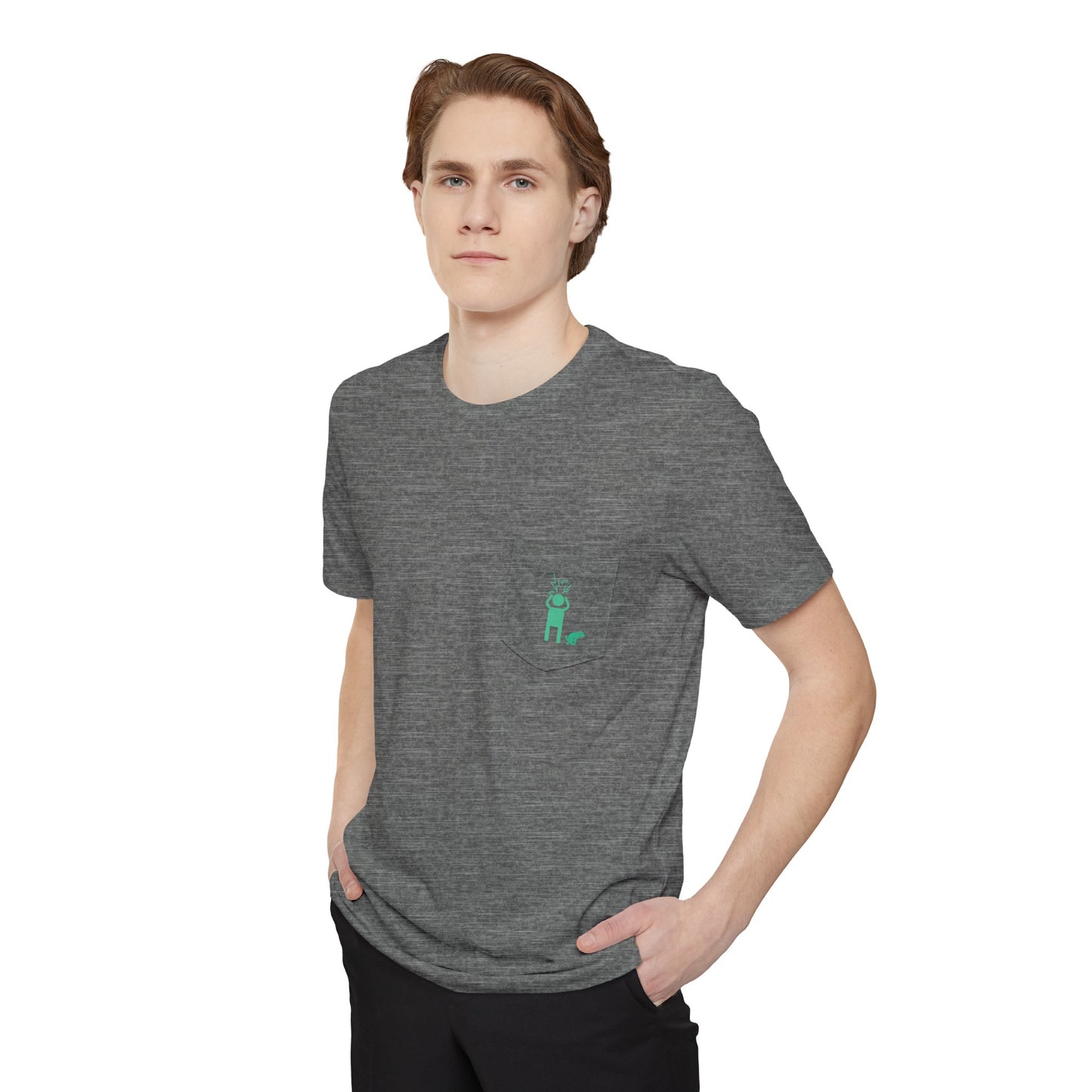 Screaming Person Doggie Business Unisex Pocket T-shirt
