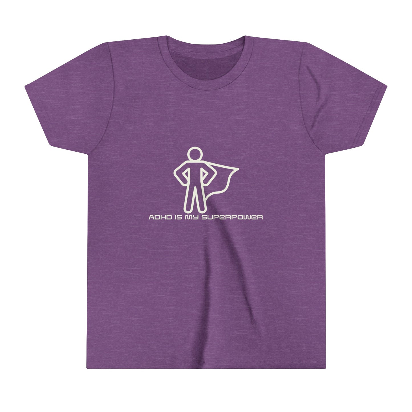 ADHD Is My Superpower Unisex Youth Short Sleeve Tee