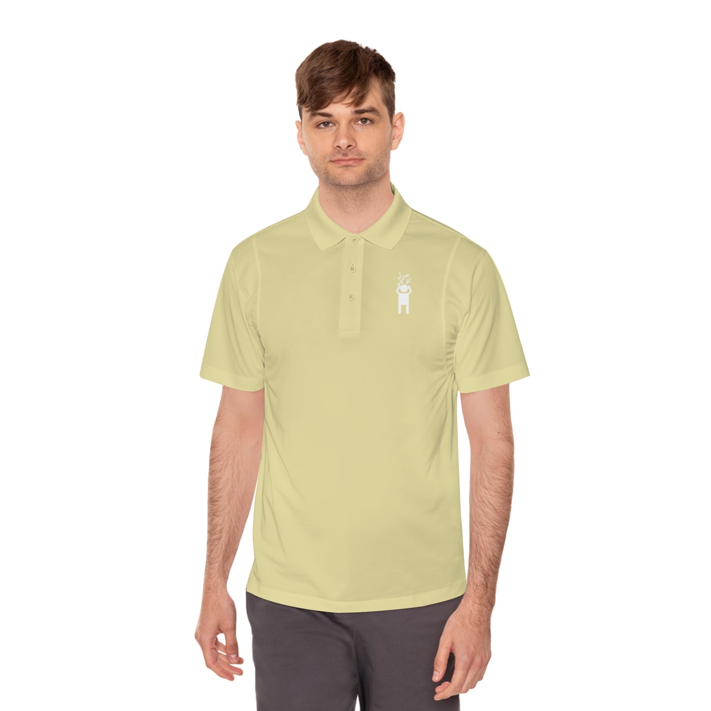 Screaming Person Men's Sport Polo Shirt