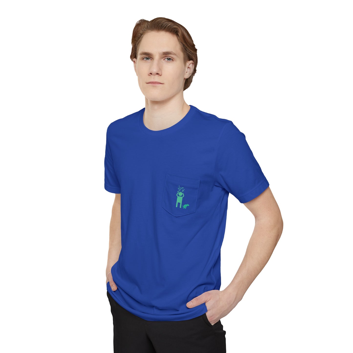 Screaming Person Doggie Business Unisex Pocket T-shirt