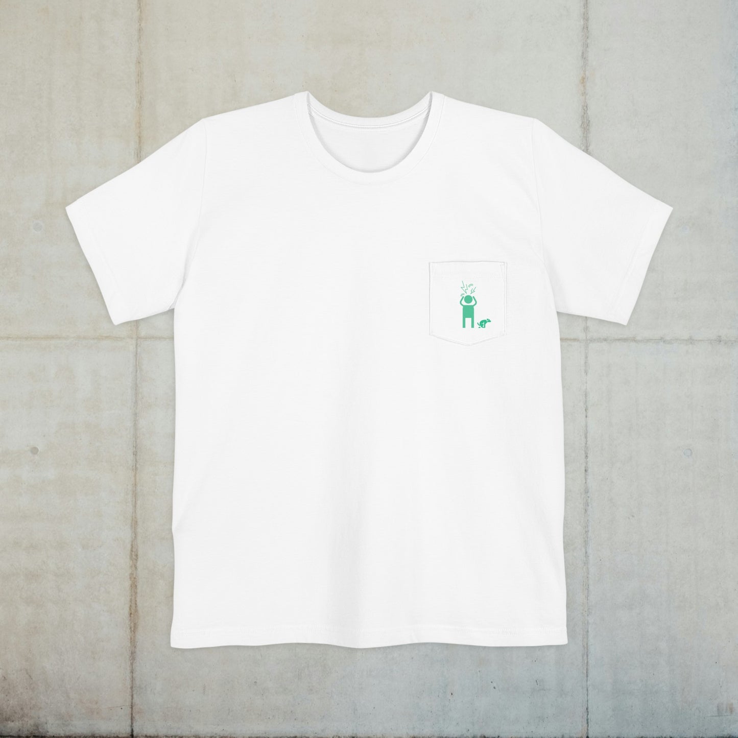 Screaming Person Doggie Business Unisex Pocket T-shirt