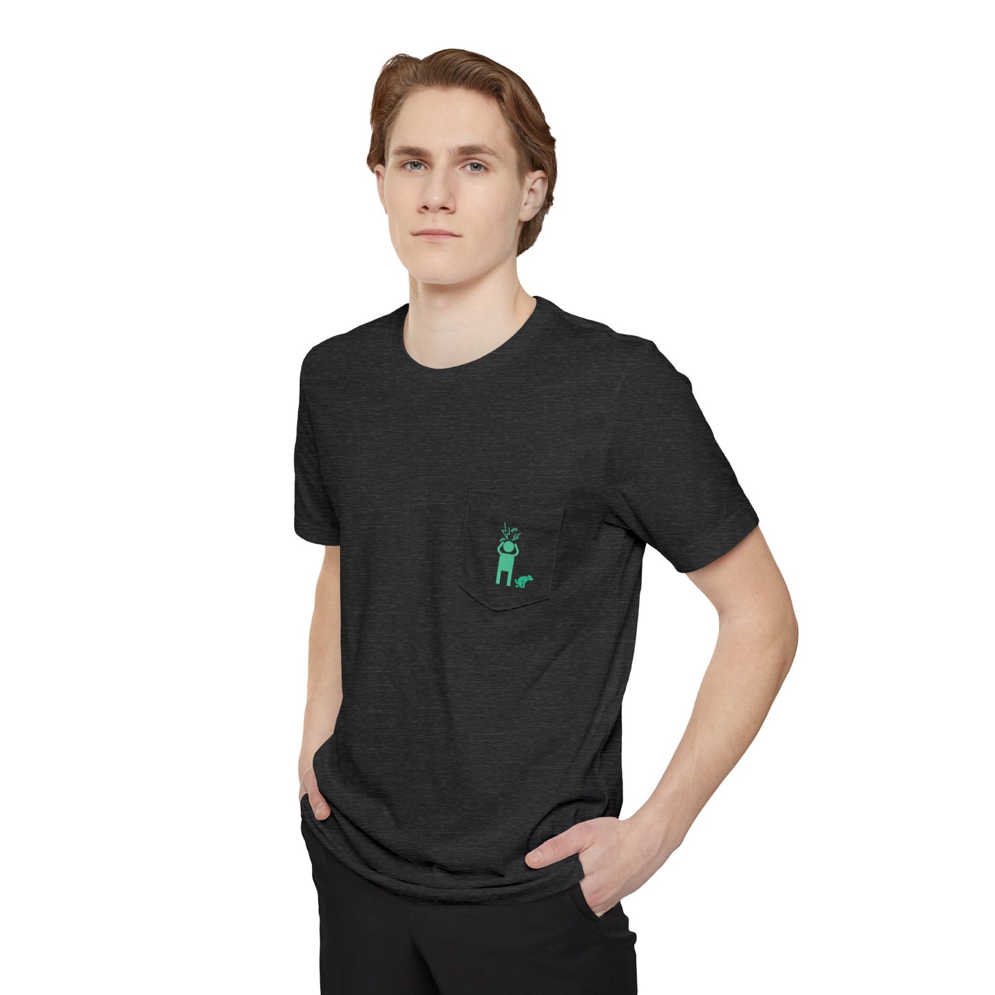 Screaming Person Doggie Business Unisex Pocket T-shirt