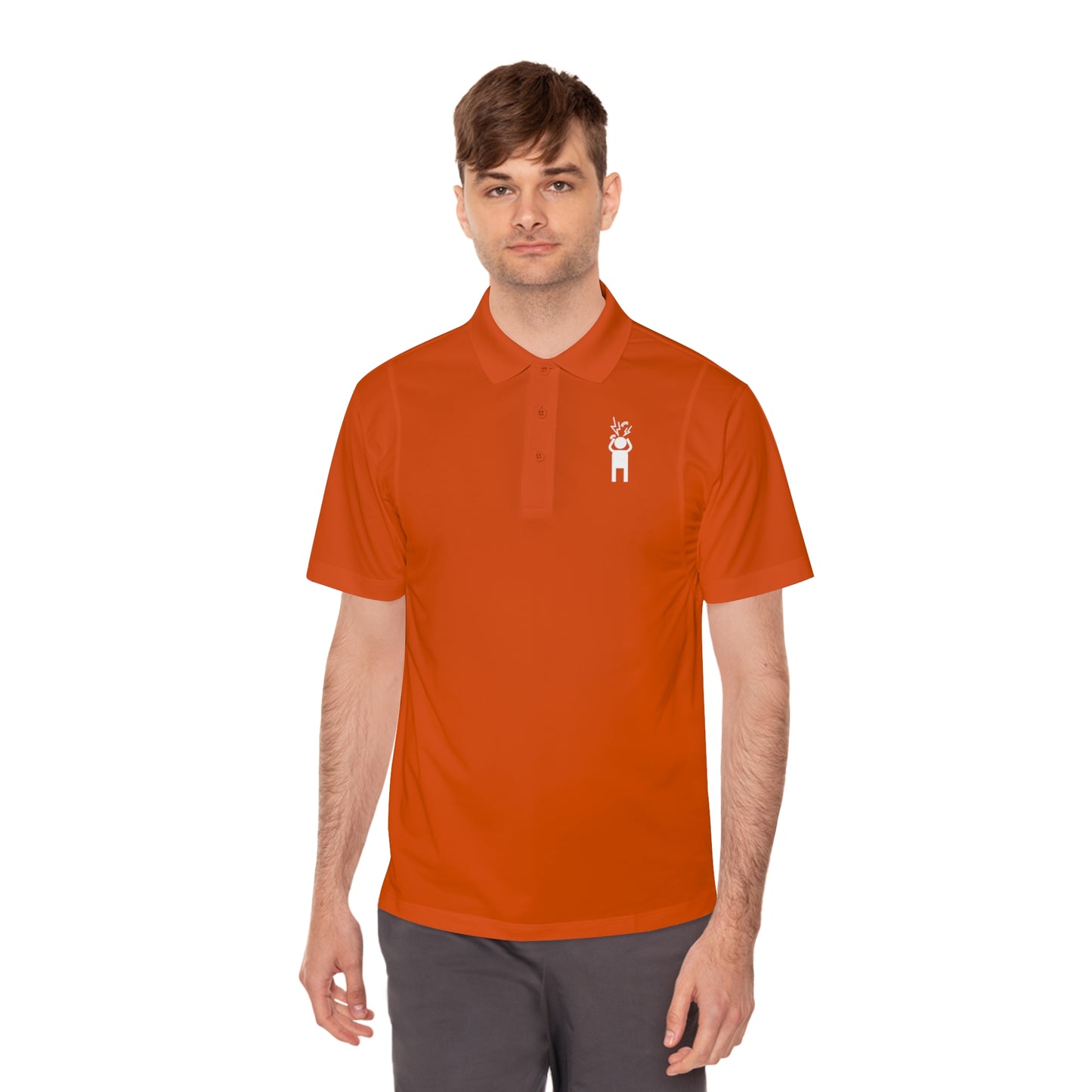 Screaming Person Men's Sport Polo Shirt