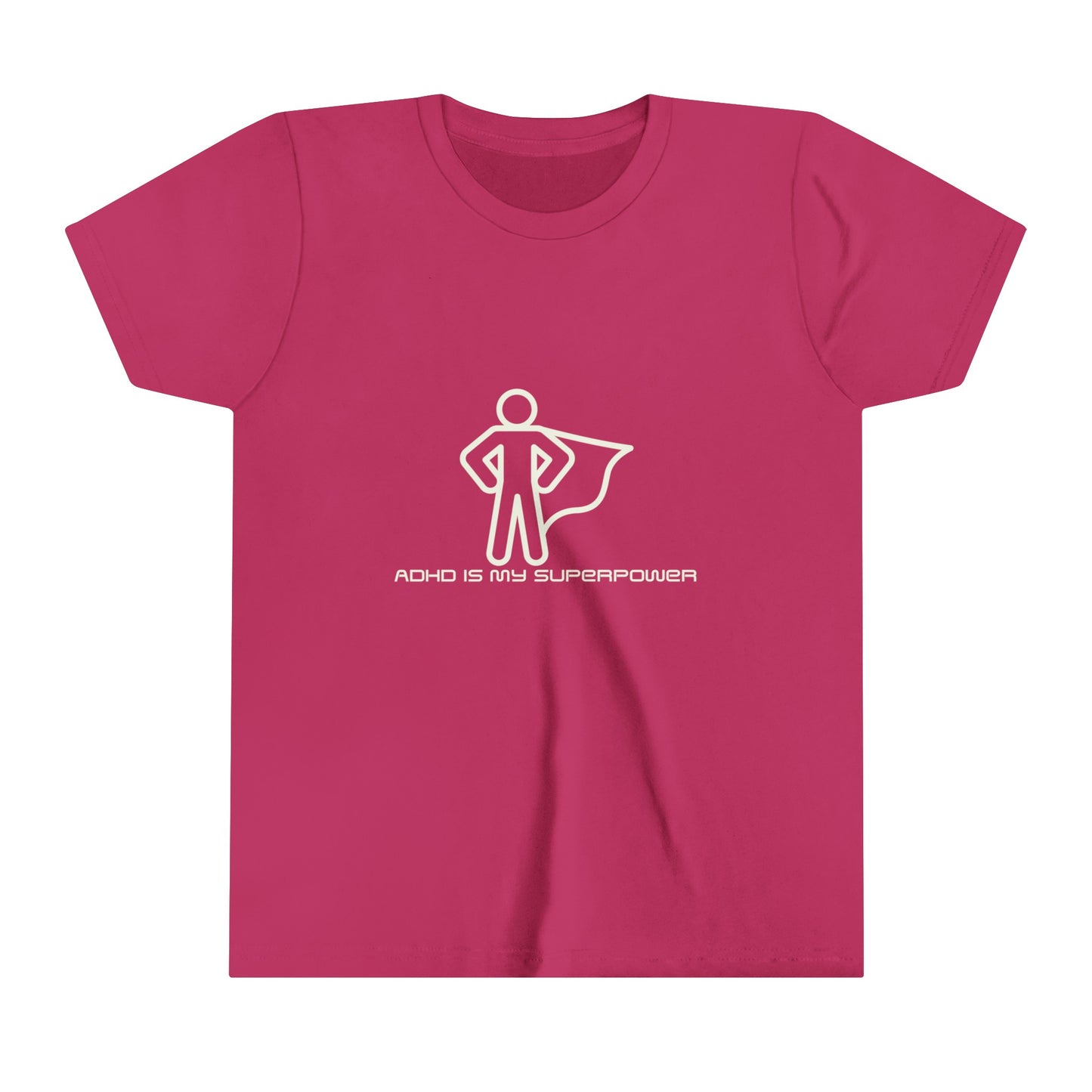 ADHD Is My Superpower Unisex Youth Short Sleeve Tee