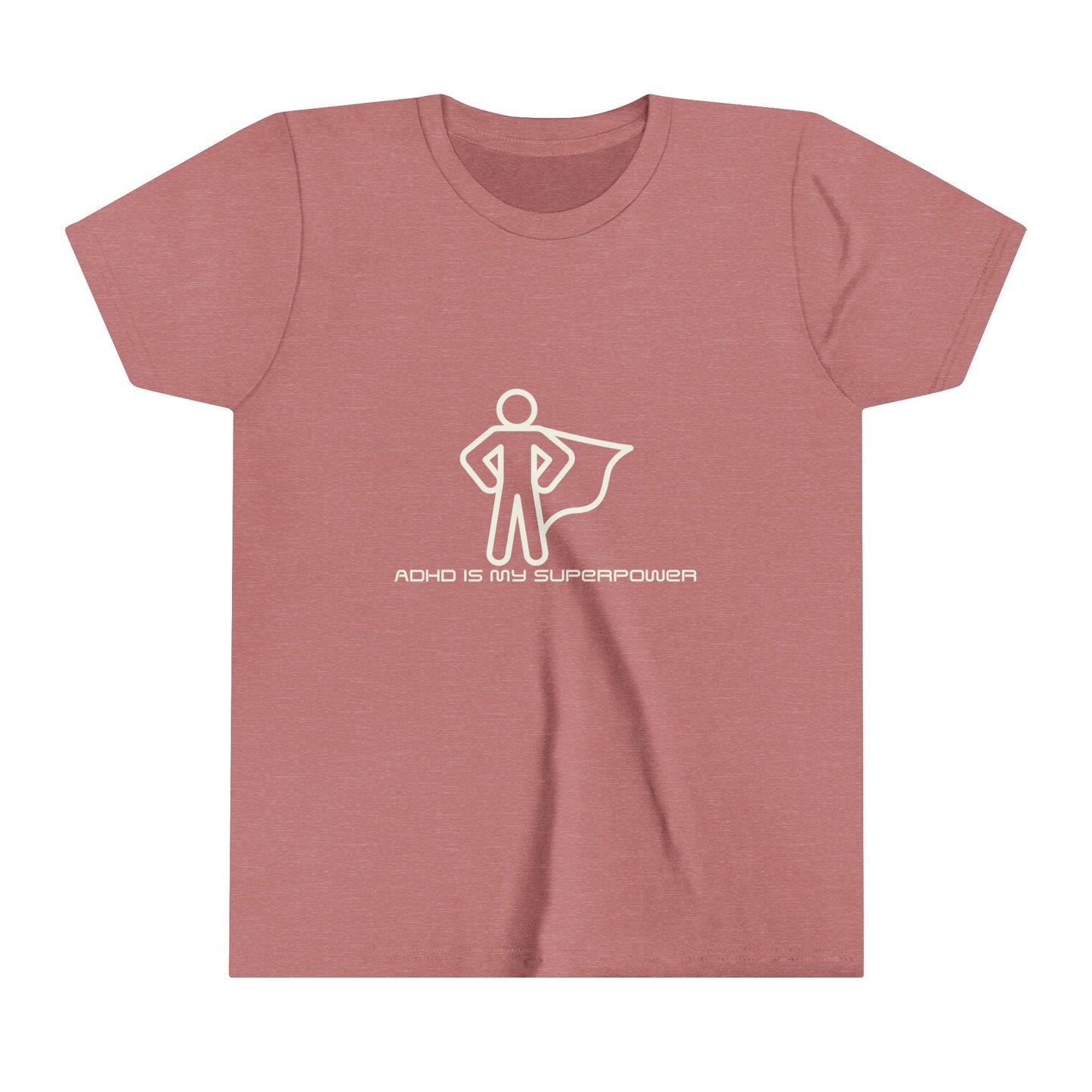 ADHD Is My Superpower Unisex Youth Short Sleeve Tee