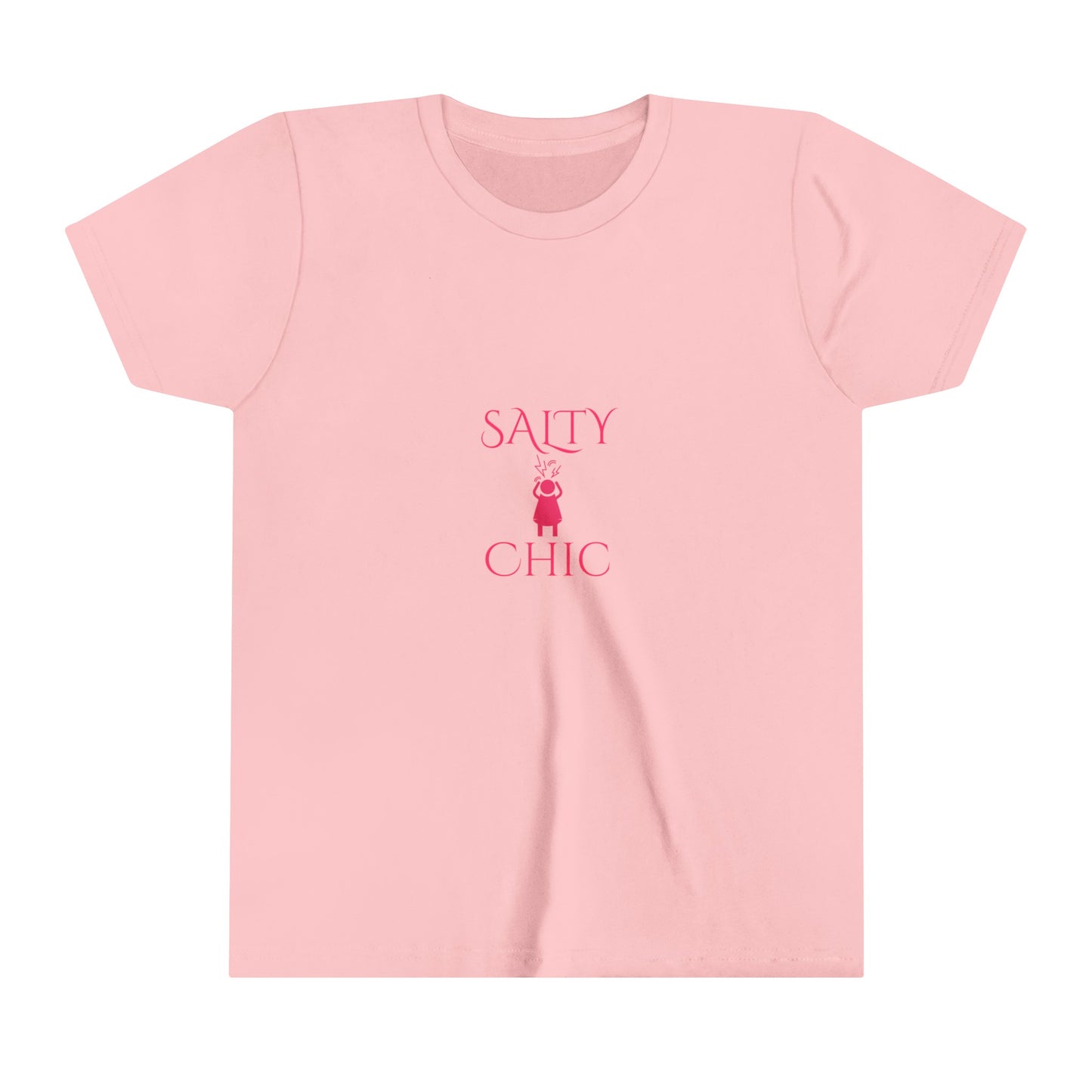 Salty Chic Screaming Woman Young Girls Short Sleeve Tee
