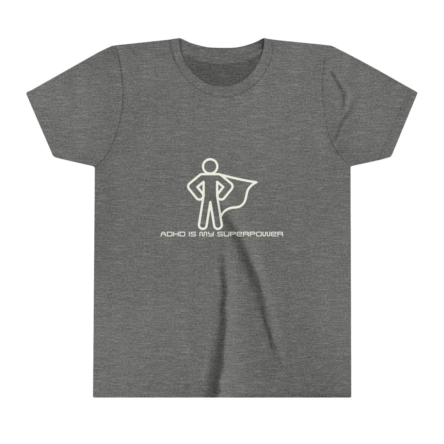 ADHD Is My Superpower Unisex Youth Short Sleeve Tee