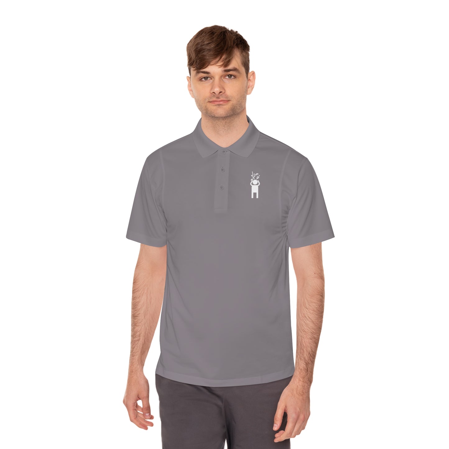 Screaming Person Men's Sport Polo Shirt