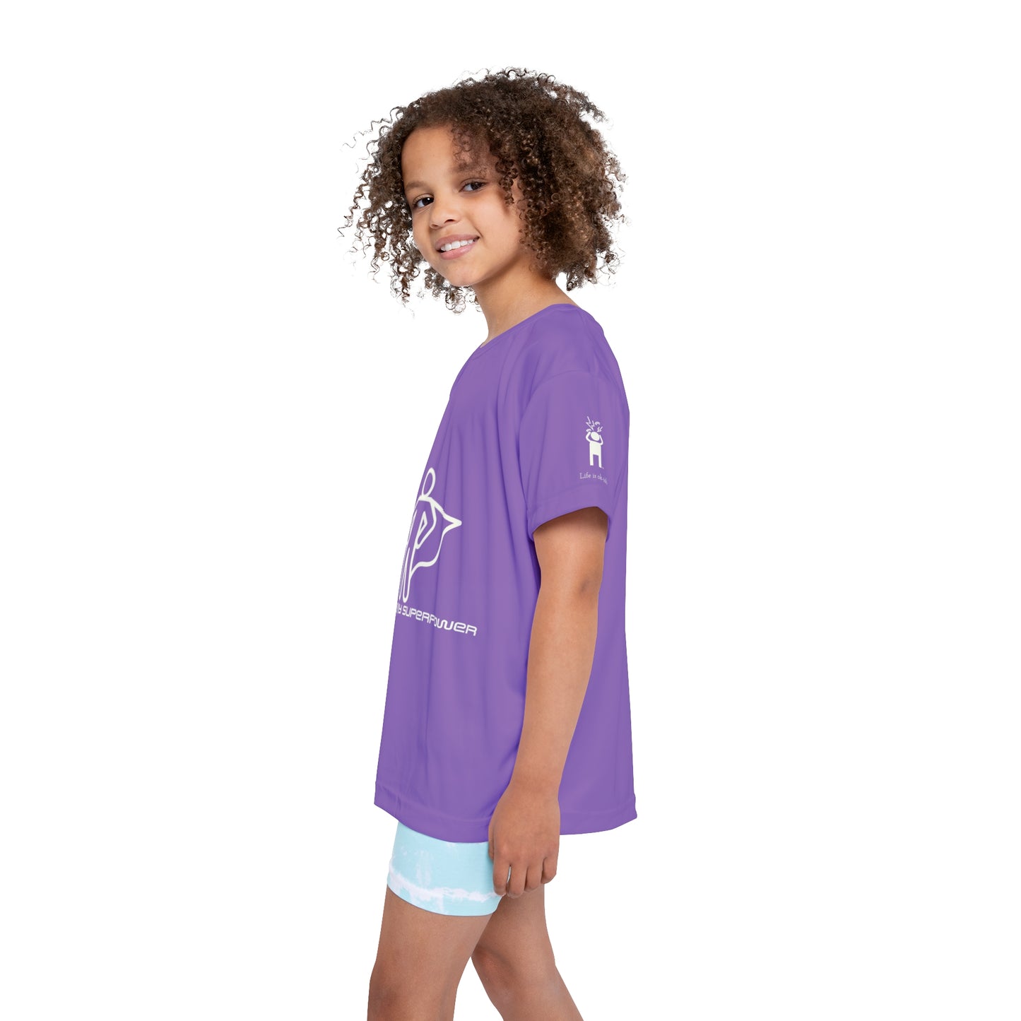 ADHD Is My Superpower Screaming Person Kids Sports Shirt (AOP)