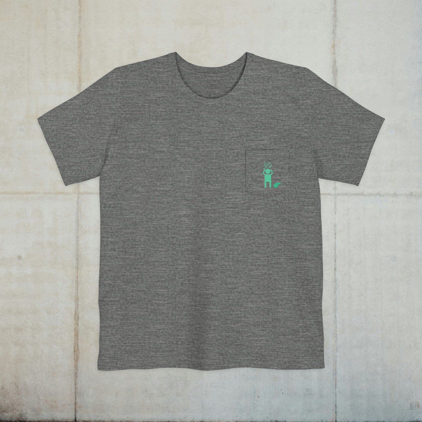 Screaming Person Doggie Business Unisex Pocket T-shirt