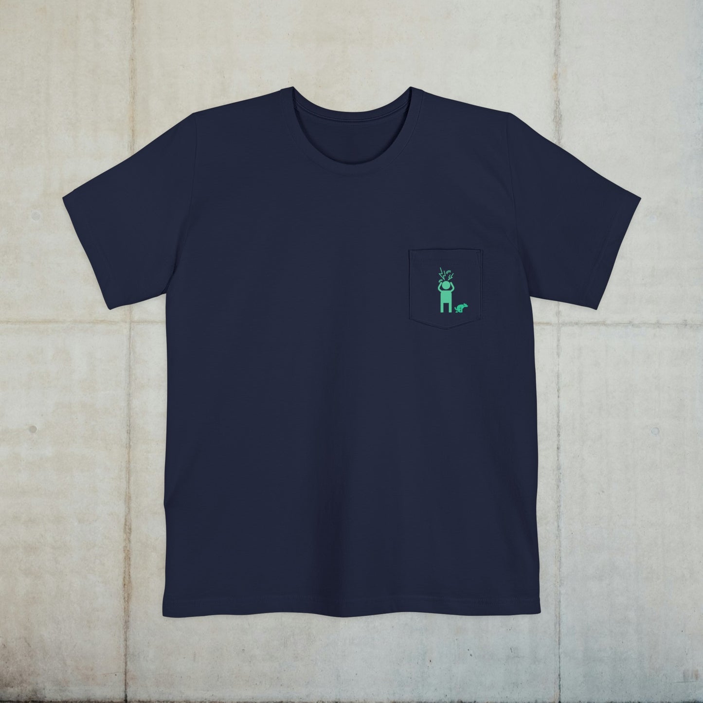 Screaming Person Doggie Business Unisex Pocket T-shirt