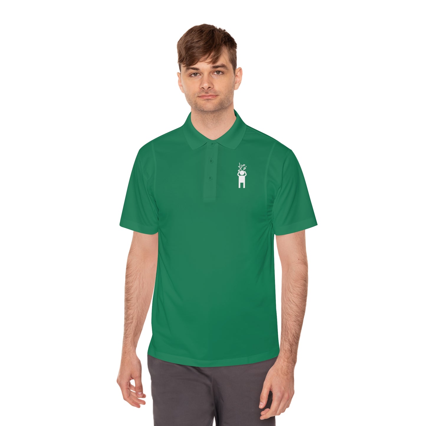 Screaming Person Men's Sport Polo Shirt