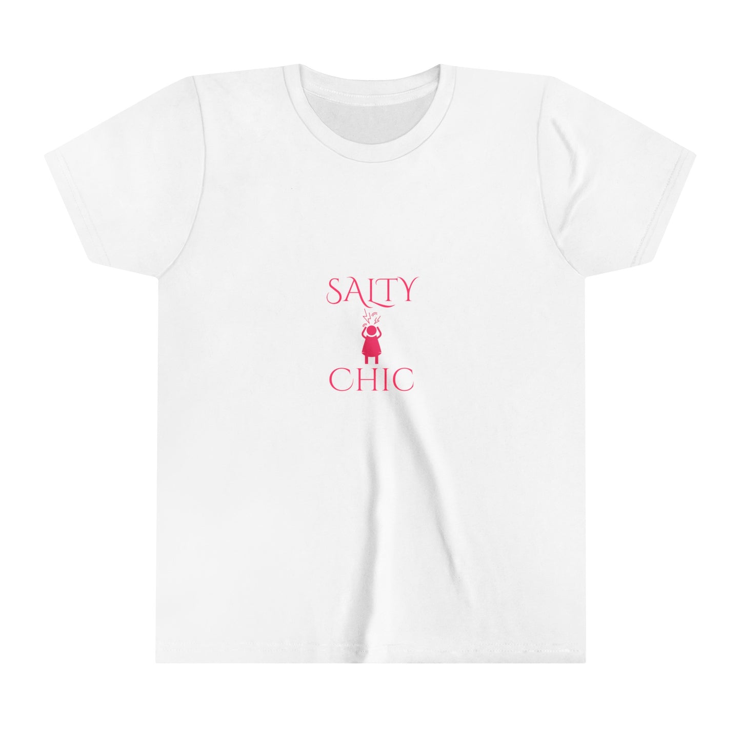Salty Chic Screaming Woman Young Girls Short Sleeve Tee