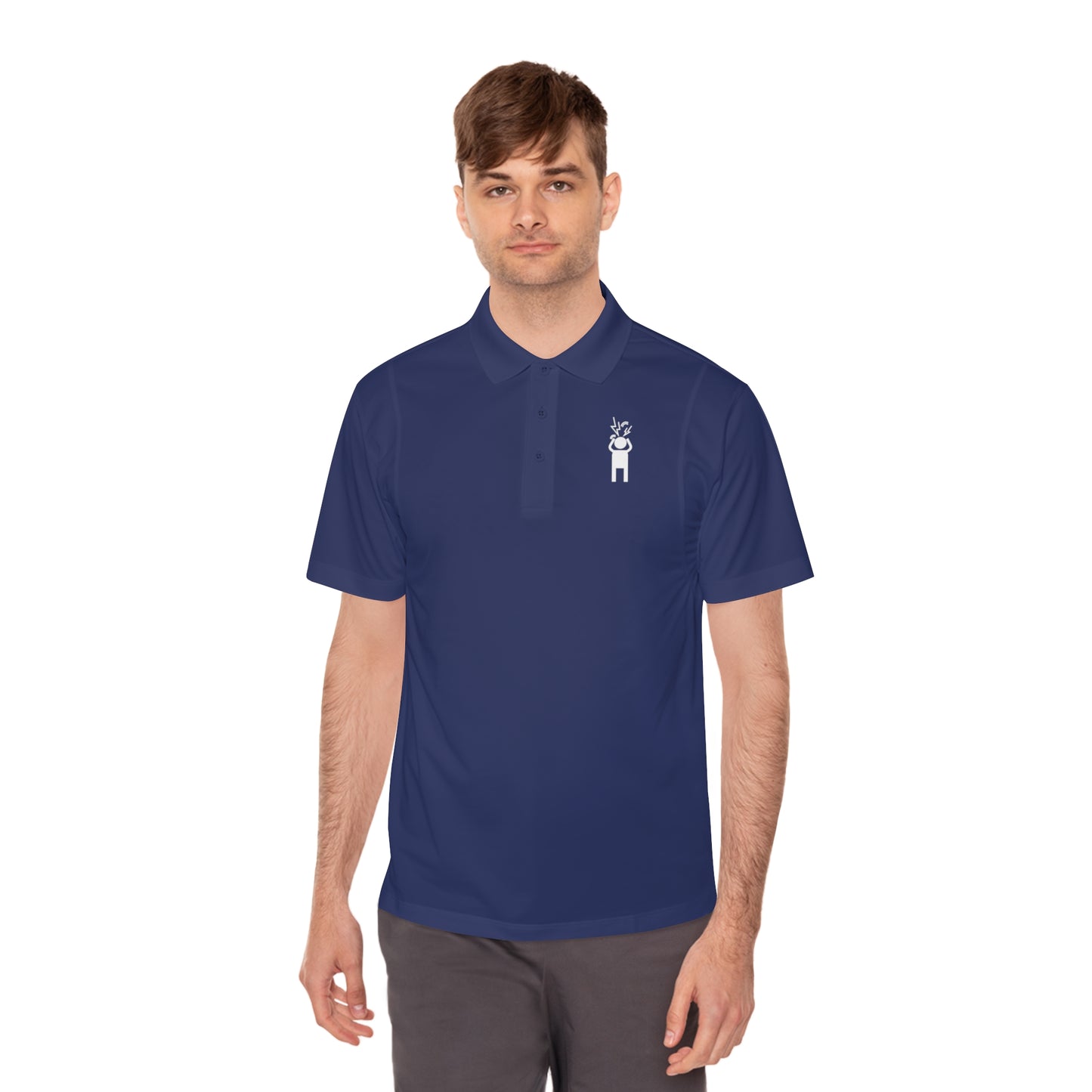 Screaming Person Men's Sport Polo Shirt