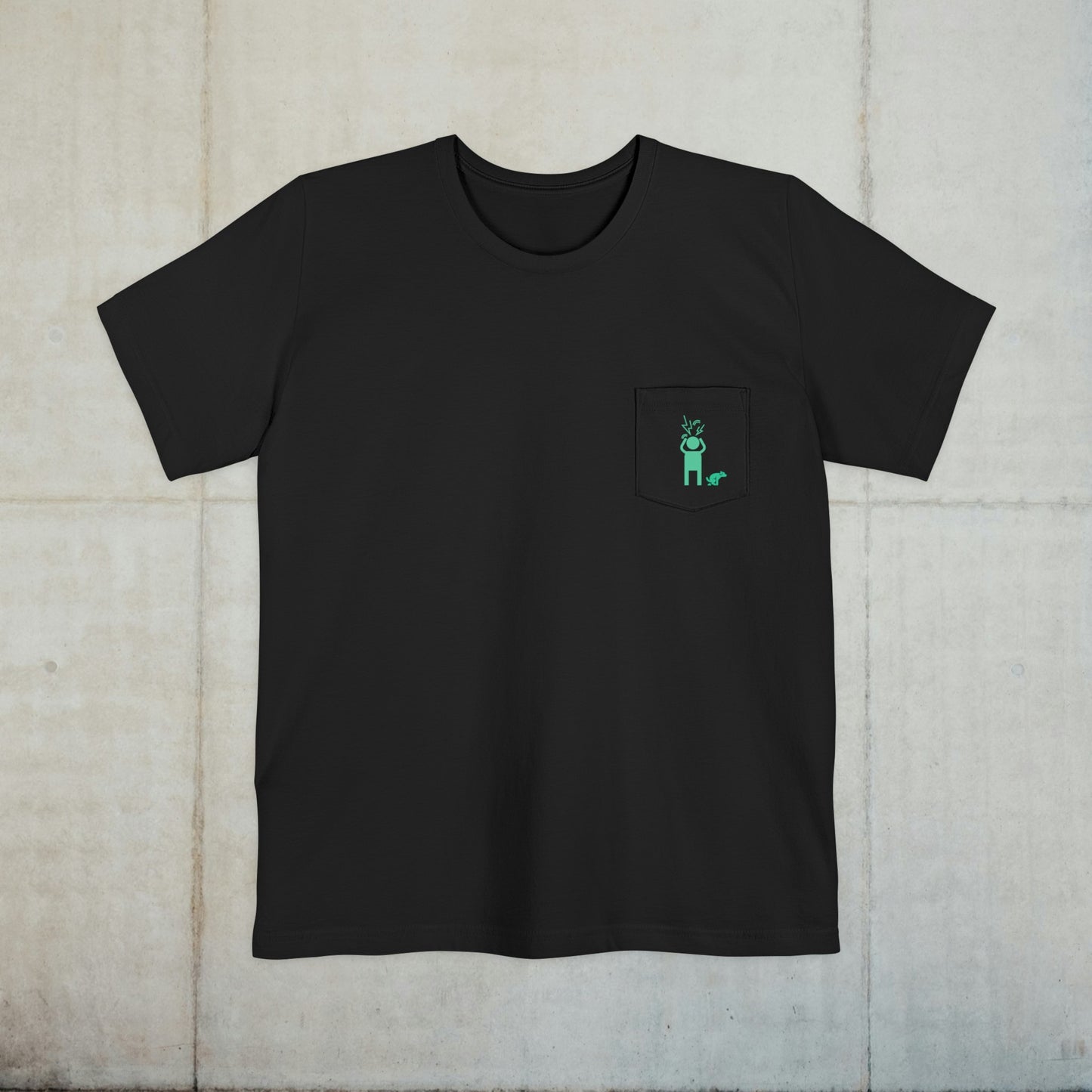 Screaming Person Doggie Business Unisex Pocket T-shirt