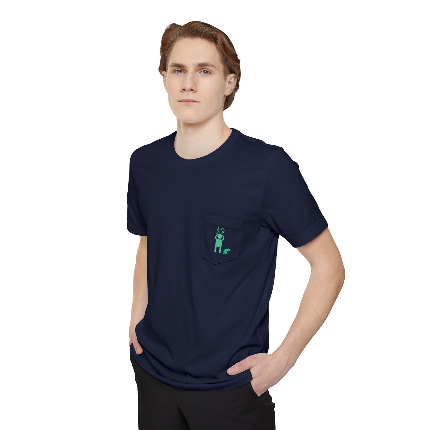 Screaming Person Doggie Business Unisex Pocket T-shirt