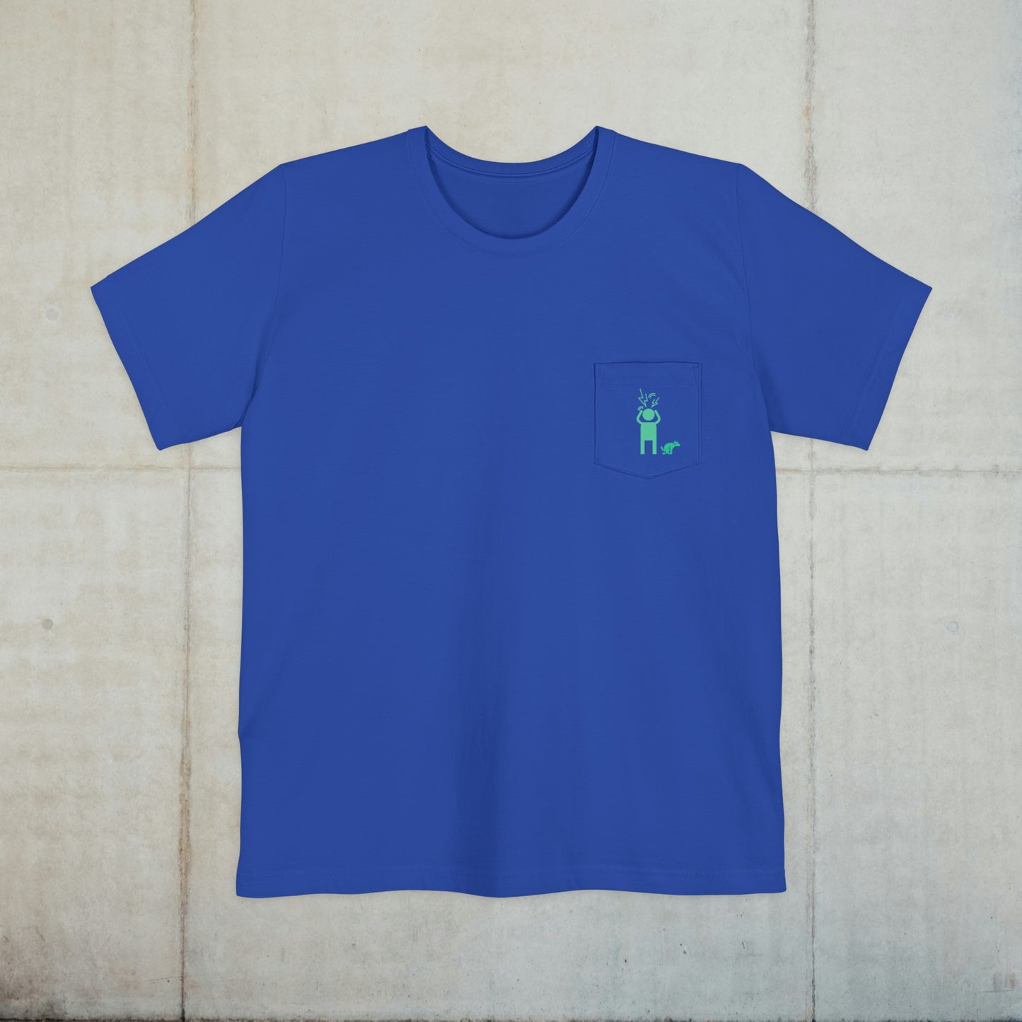 Screaming Person Doggie Business Unisex Pocket T-shirt