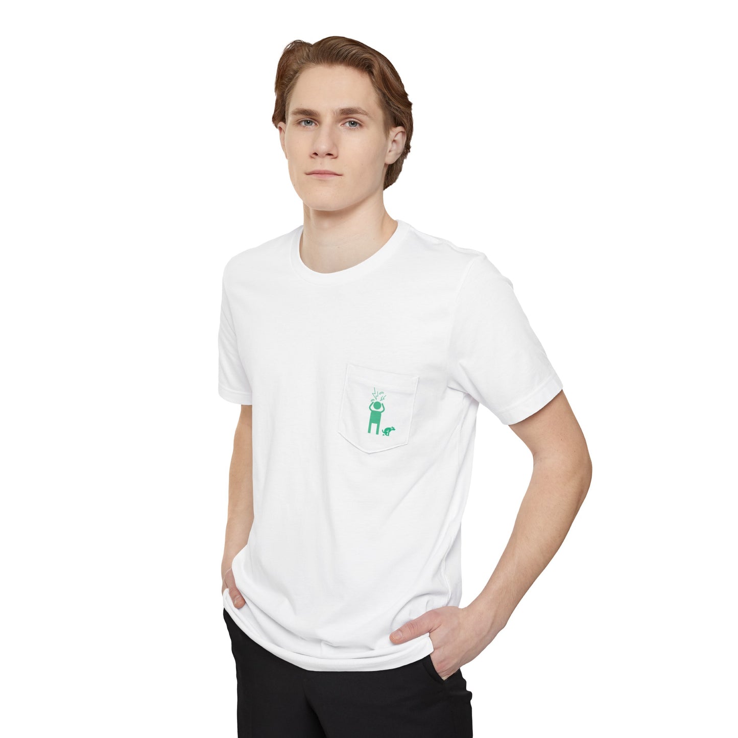 Screaming Person Doggie Business Unisex Pocket T-shirt