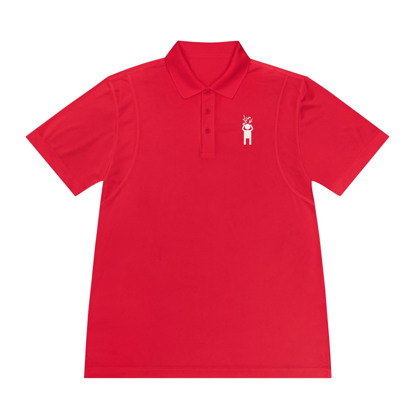 Screaming Person Men's Sport Polo Shirt