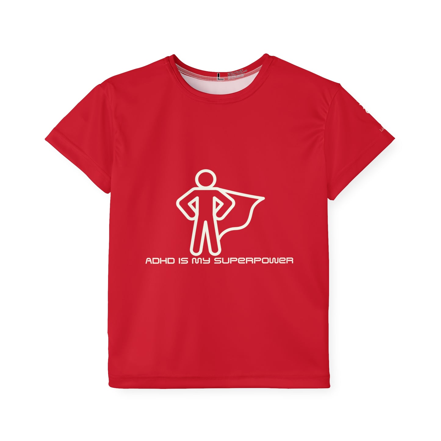 ADHD Is My Superpower Screaming Person Kids Sports Shirt (AOP)