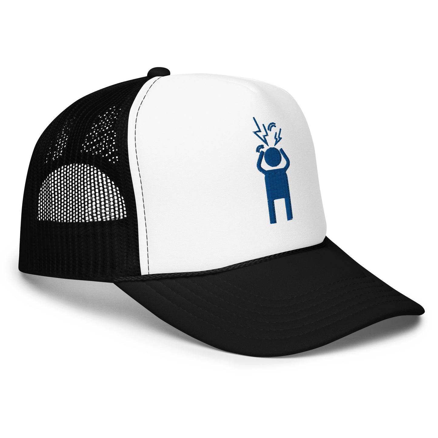 Screaming Person Embroidered Trucker Hat