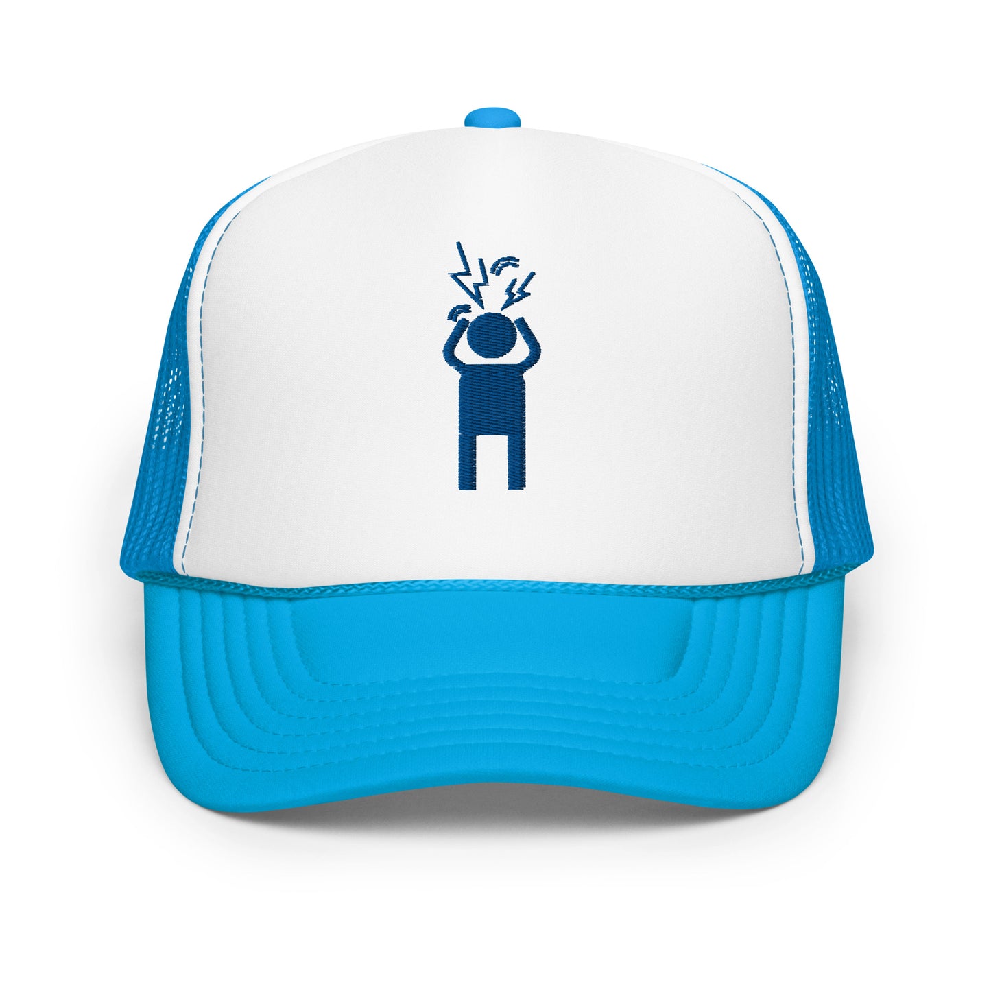 Screaming Person Embroidered Trucker Hat