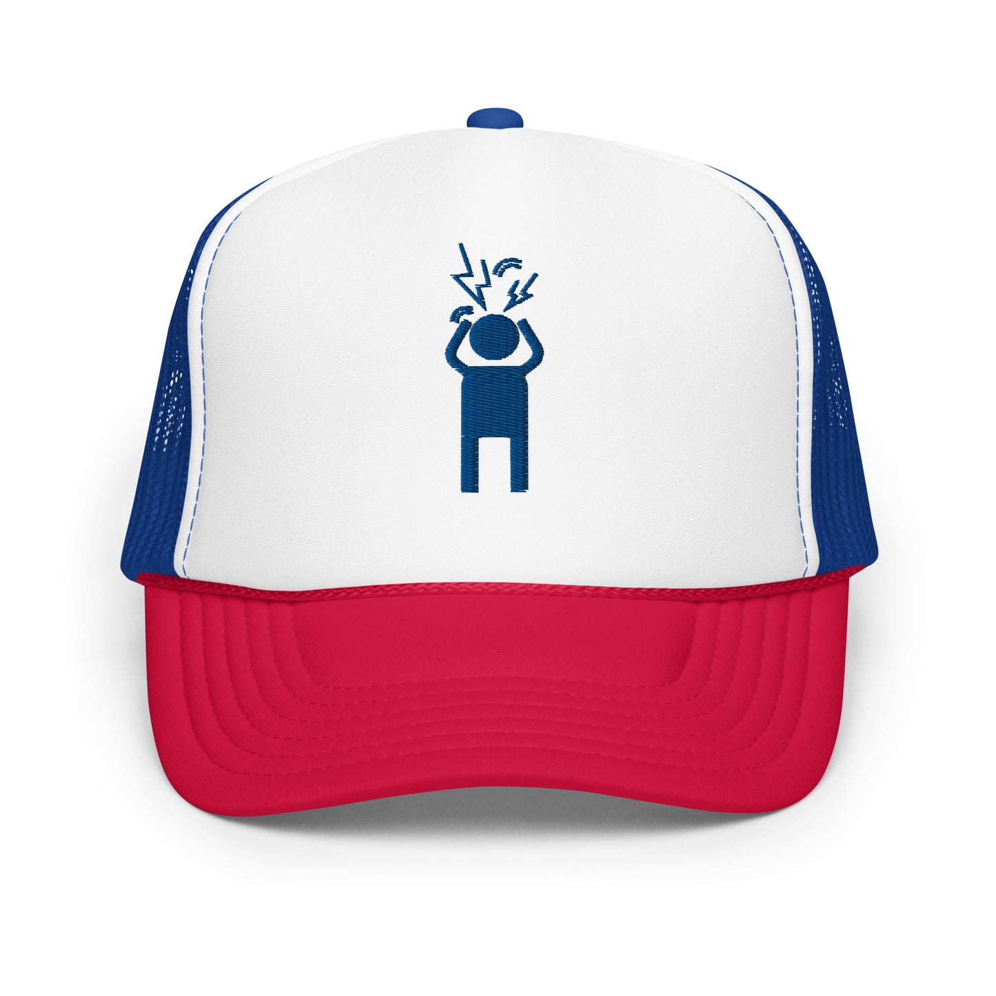 Screaming Person Embroidered Trucker Hat