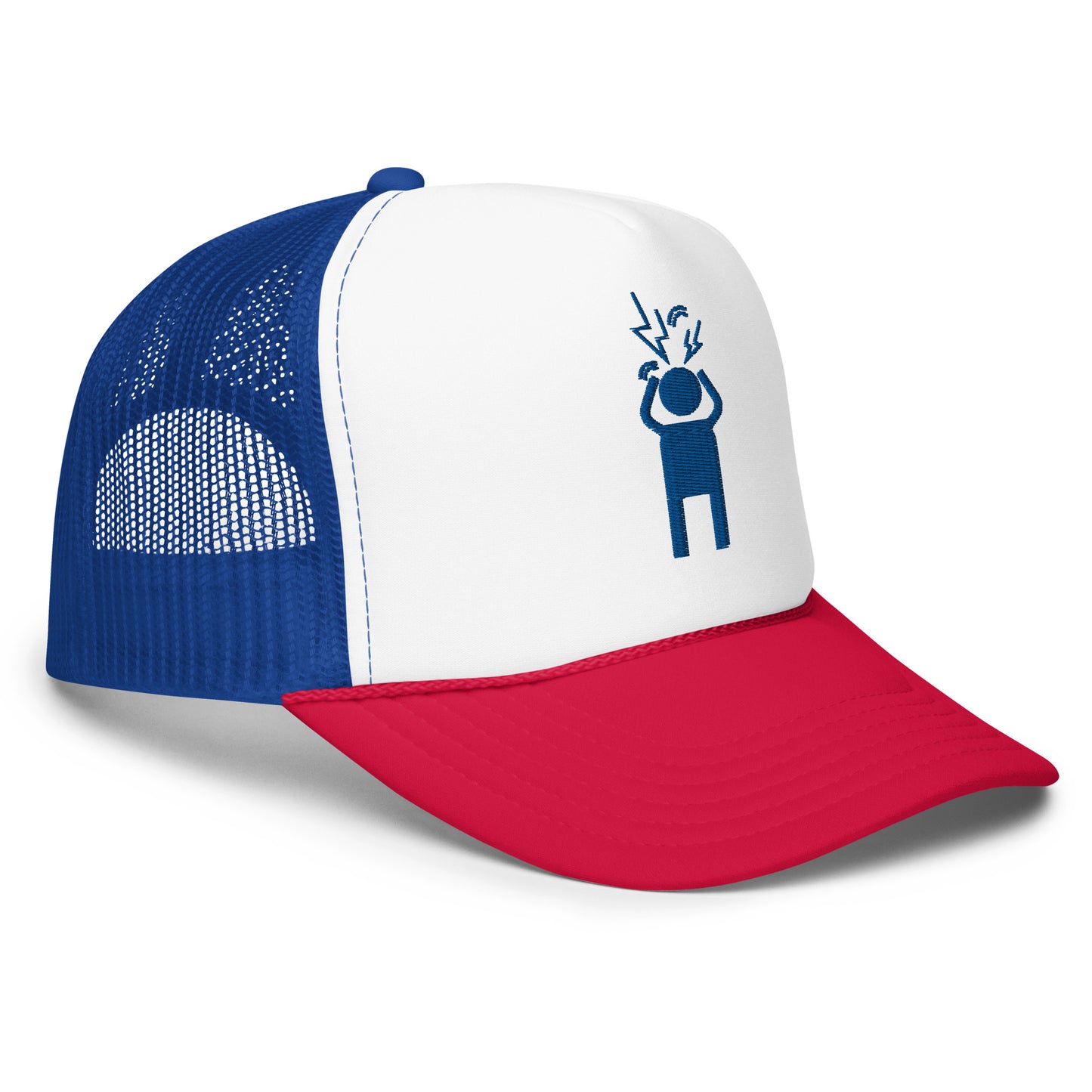 Screaming Person Embroidered Trucker Hat