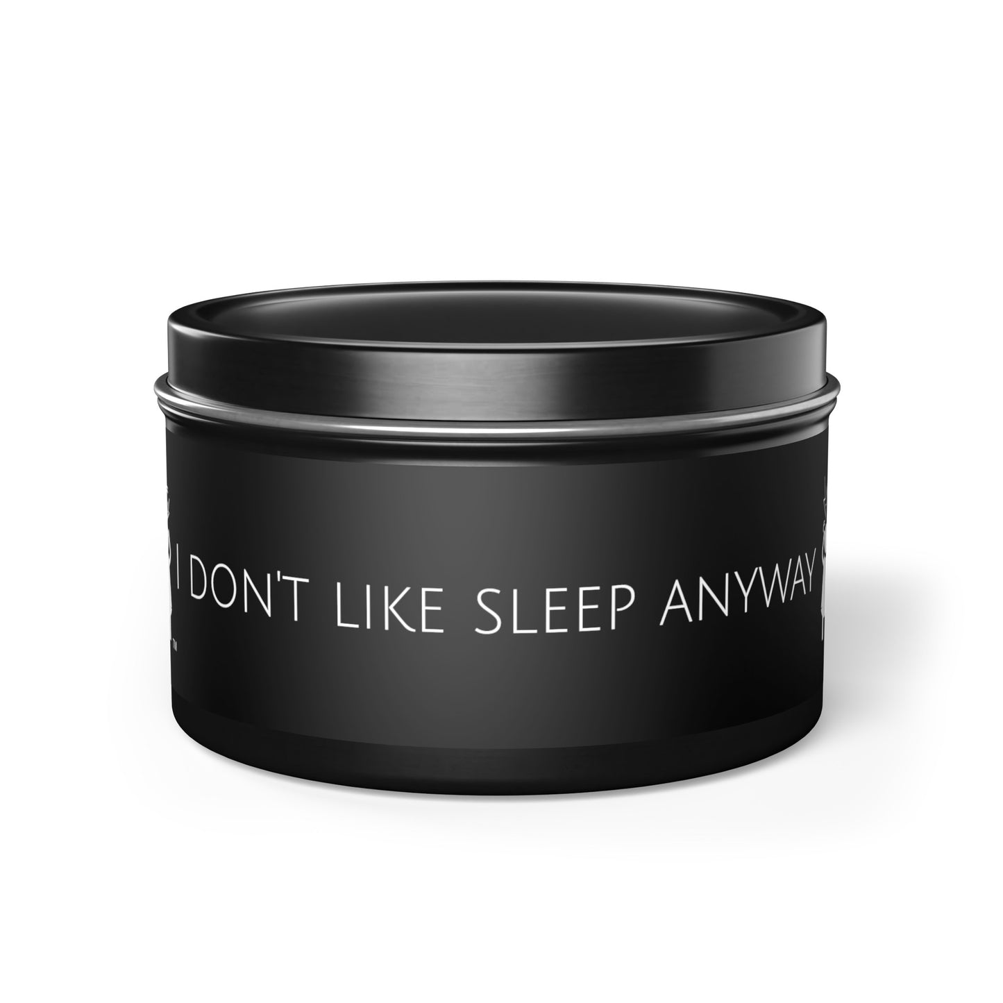 I Don't Like Sleep Screaming Woman Tin Candles