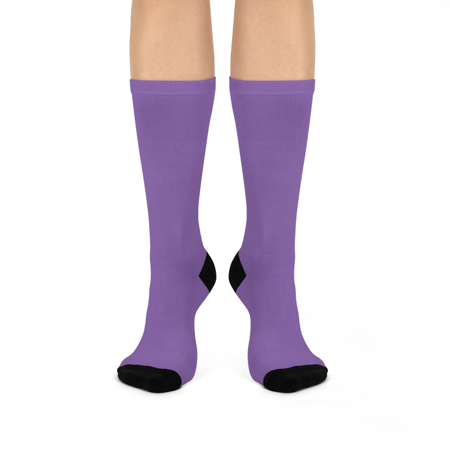 Screaming Person Cushioned Crew Socks in Lavender