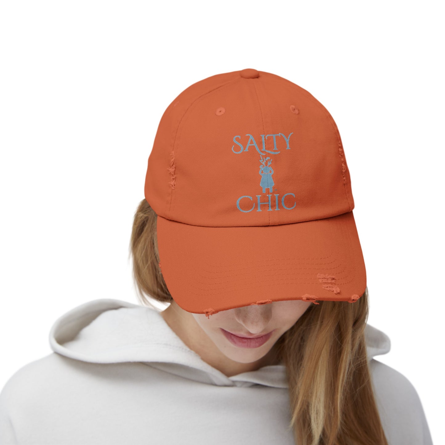 Salty Chic Screaming Woman Life Is Ok-ish Distressed Cap