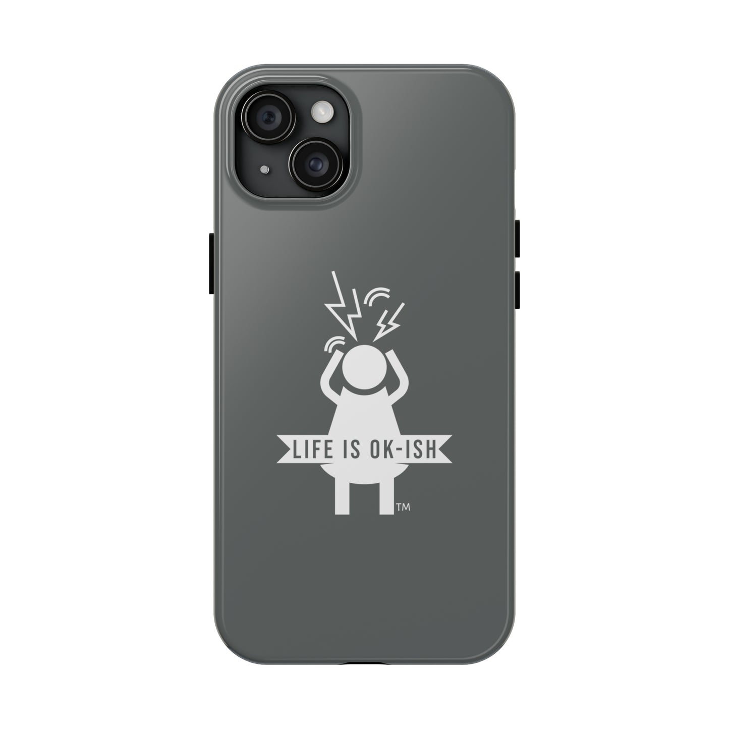 Screaming Woman Tough iPhone Case in Slate