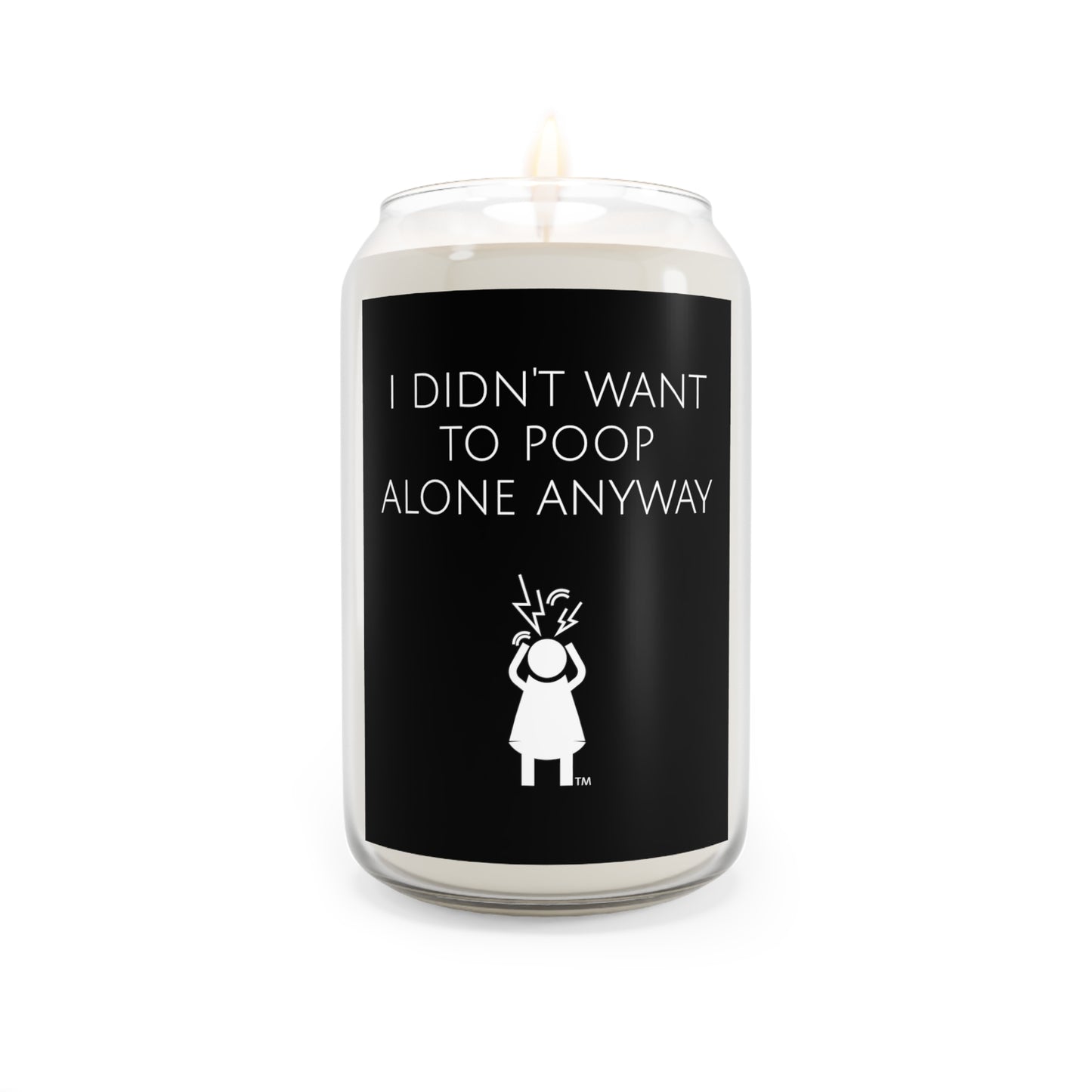 I Didn't Want To Poop Alone Screaming Woman Scented Candle, 13.75oz