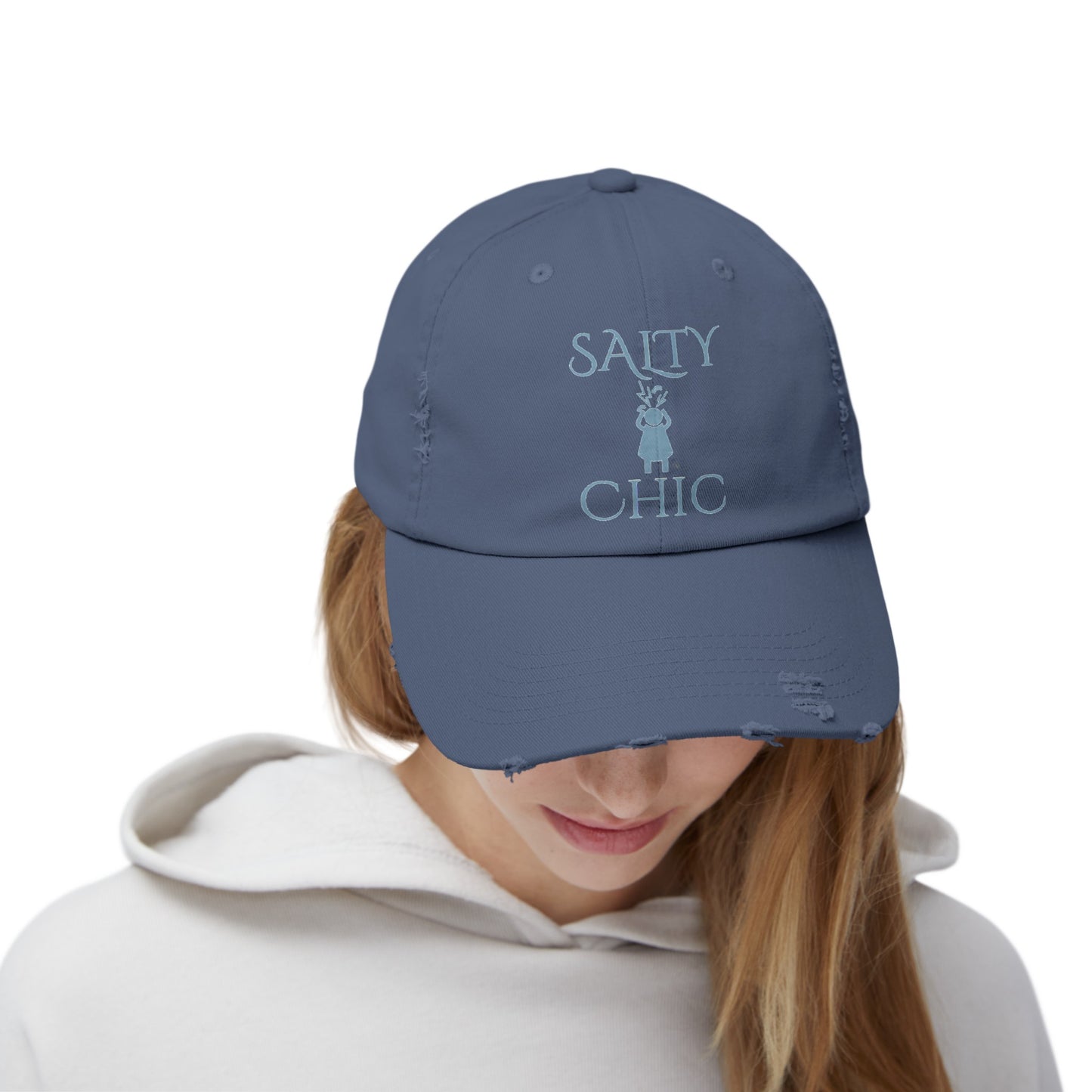 Salty Chic Screaming Woman Life Is Ok-ish Distressed Cap