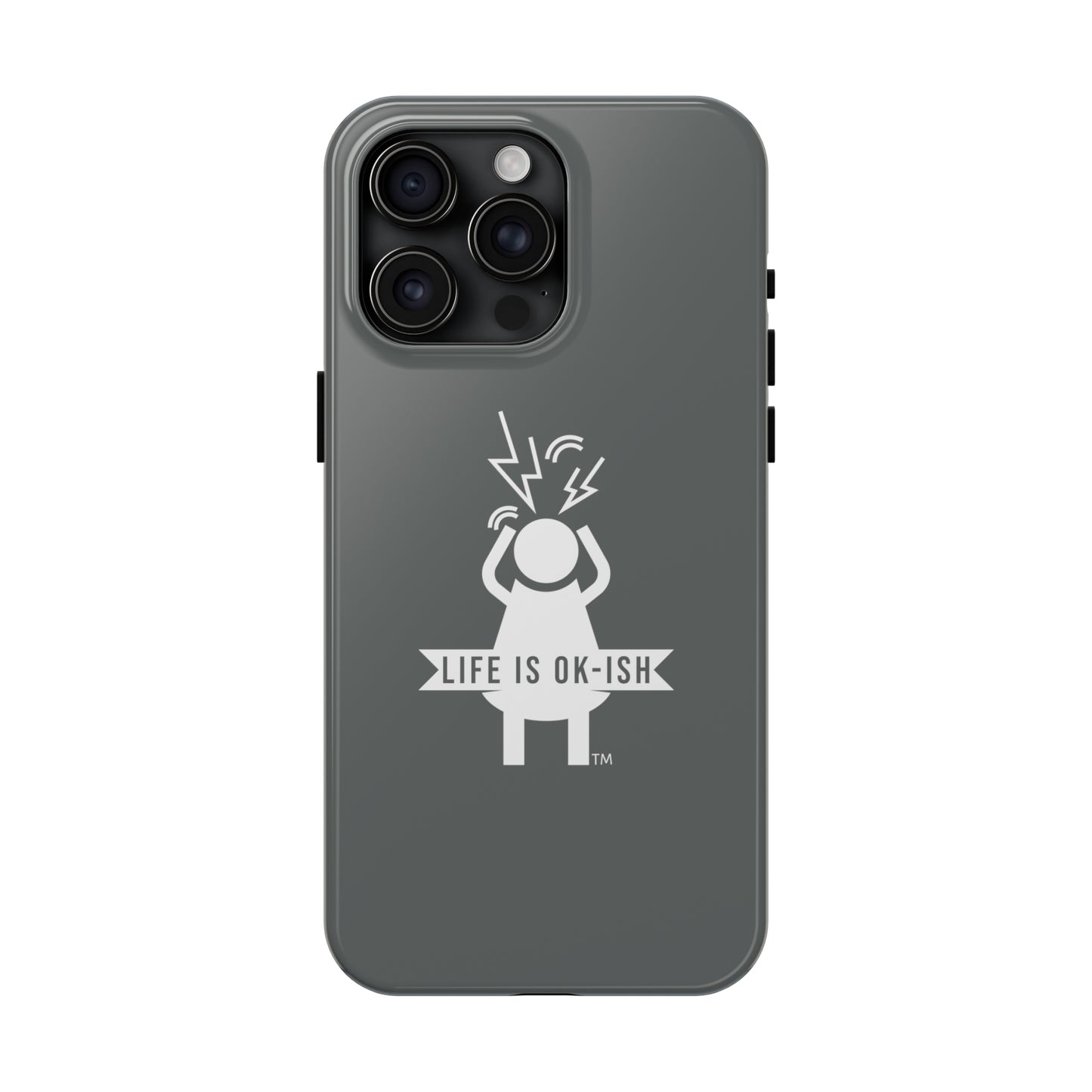 Screaming Woman Tough iPhone Case in Slate