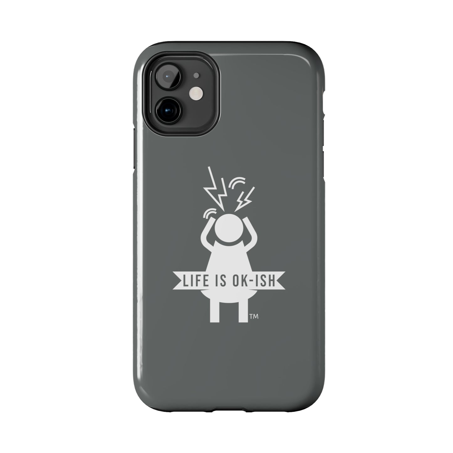 Screaming Woman Tough iPhone Case in Slate