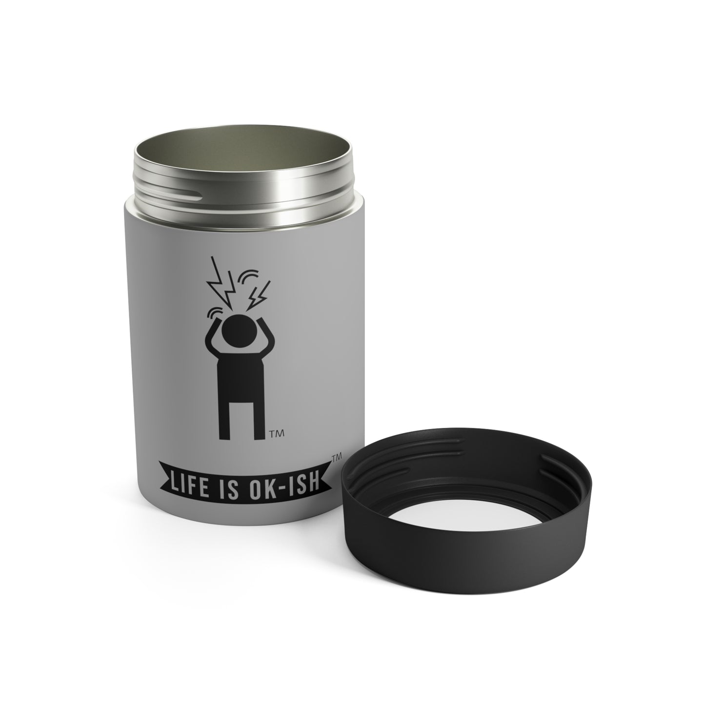 Screaming Person Cool Beverage Holder in Light Gray