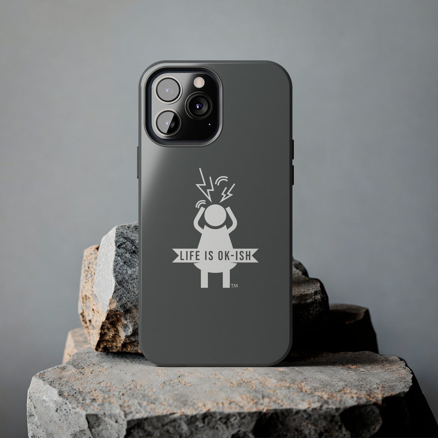 Screaming Woman Tough iPhone Case in Slate