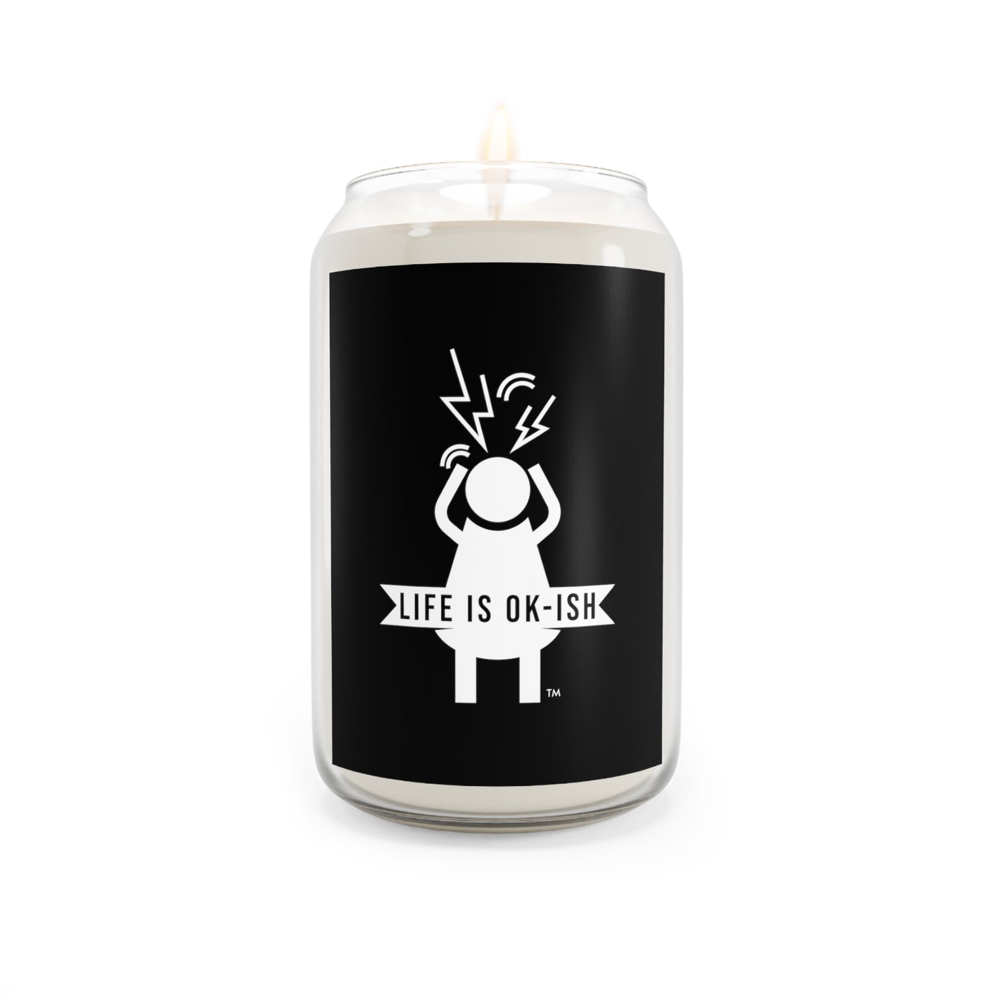 Life is Ok-ish, Screaming Woman Scented Candle, 13.75oz