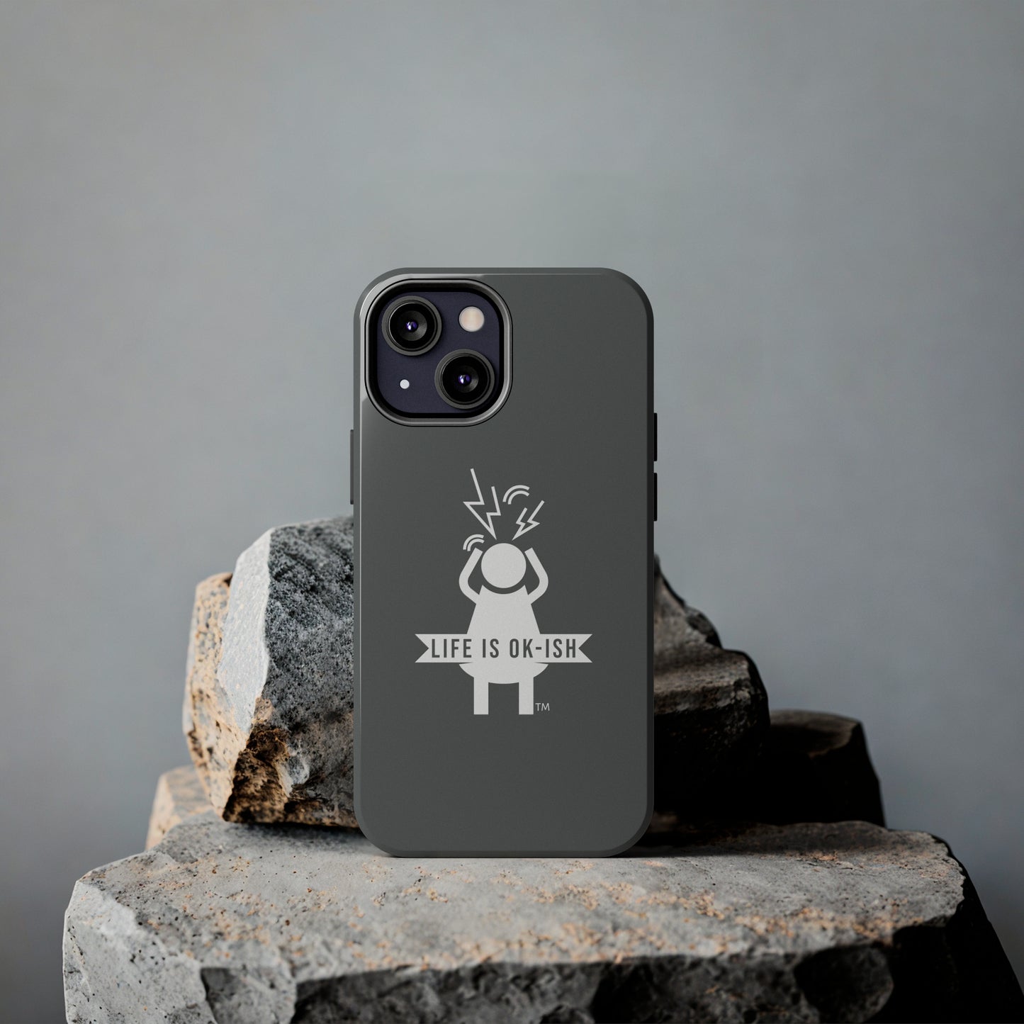 Screaming Woman Tough iPhone Case in Slate