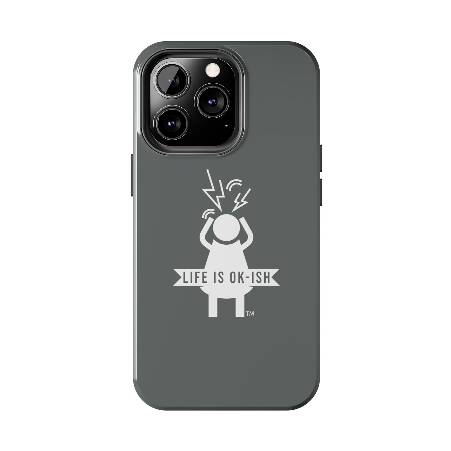 Screaming Woman Tough iPhone Case in Slate