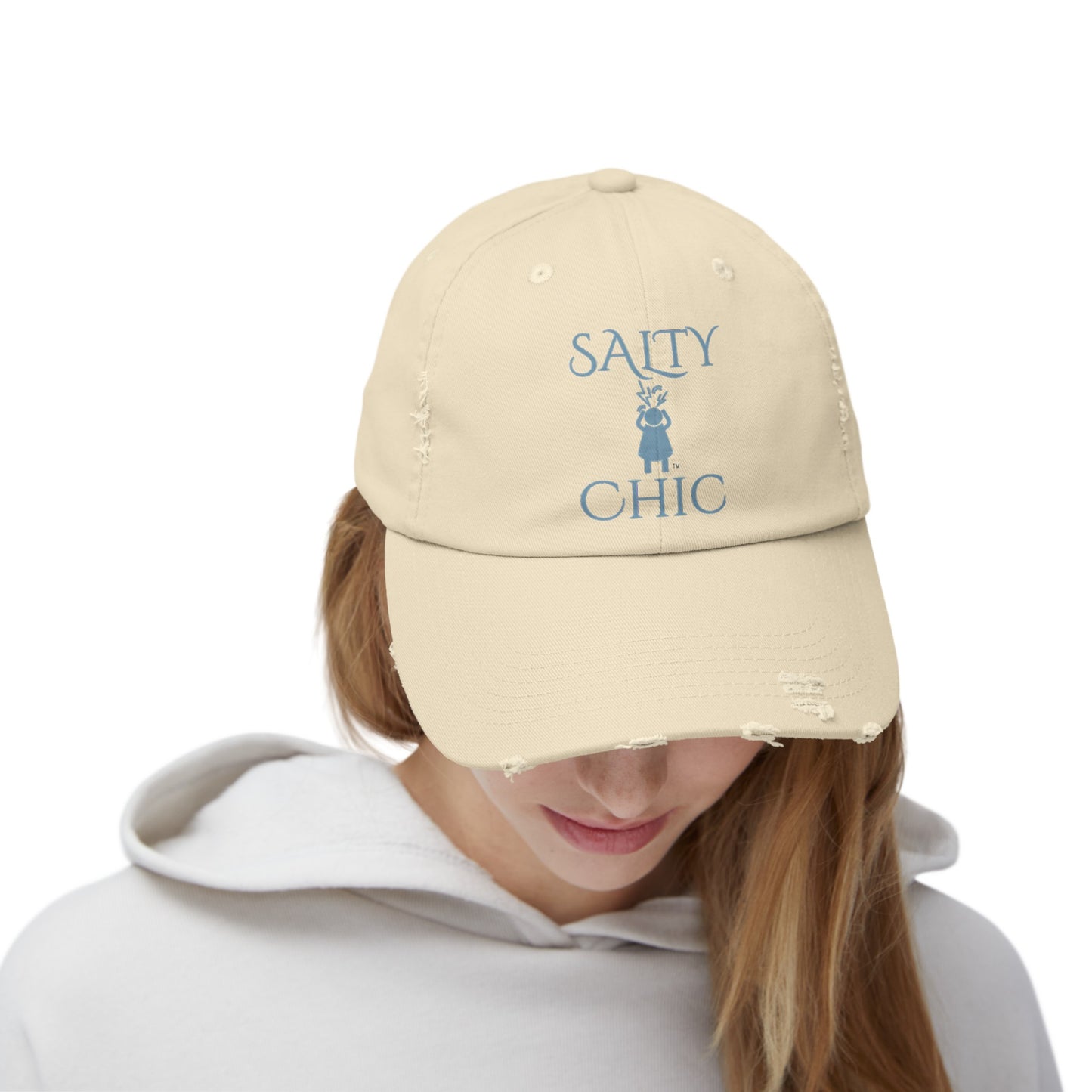 Salty Chic Screaming Woman Life Is Ok-ish Distressed Cap