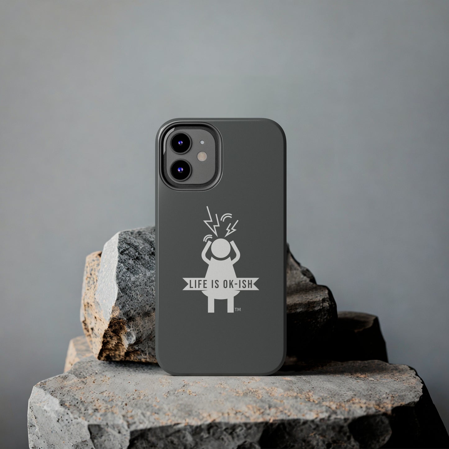 Screaming Woman Tough iPhone Case in Slate