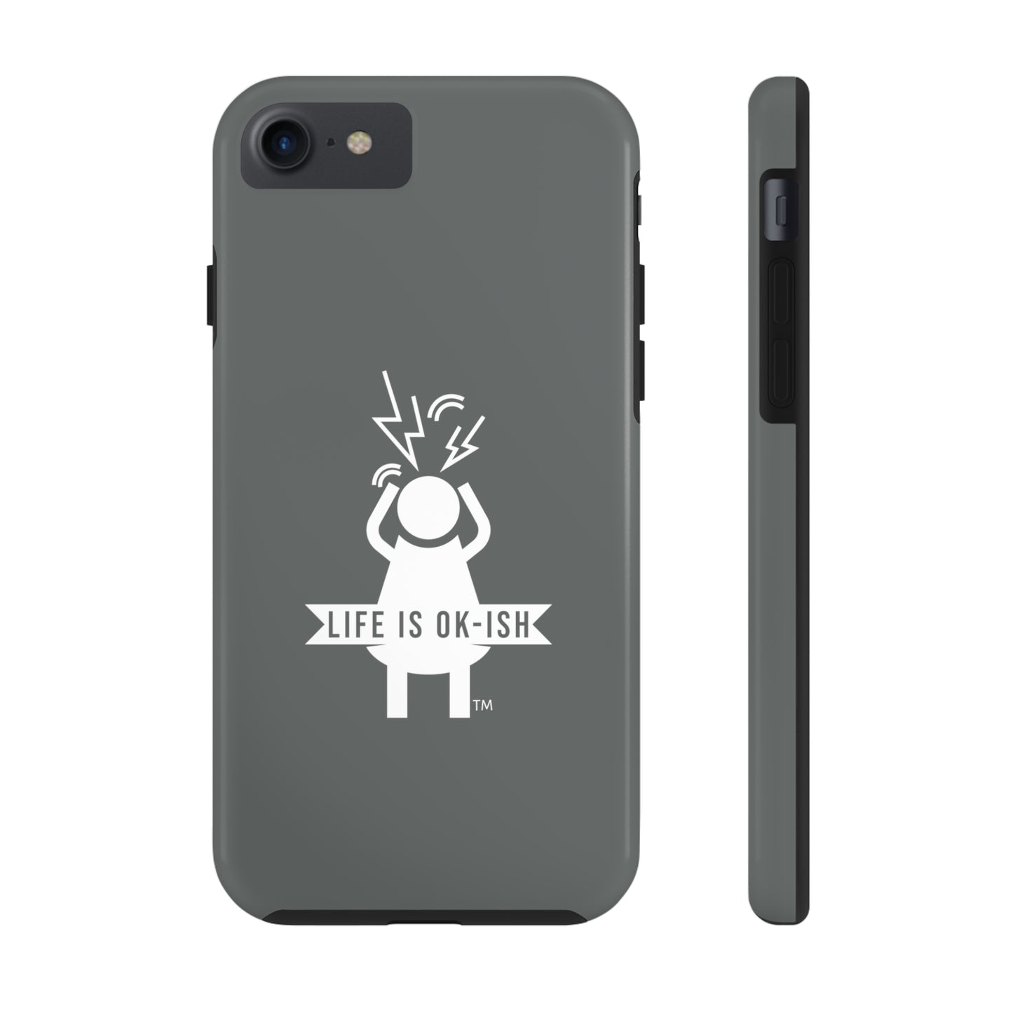 Screaming Woman Tough iPhone Case in Slate