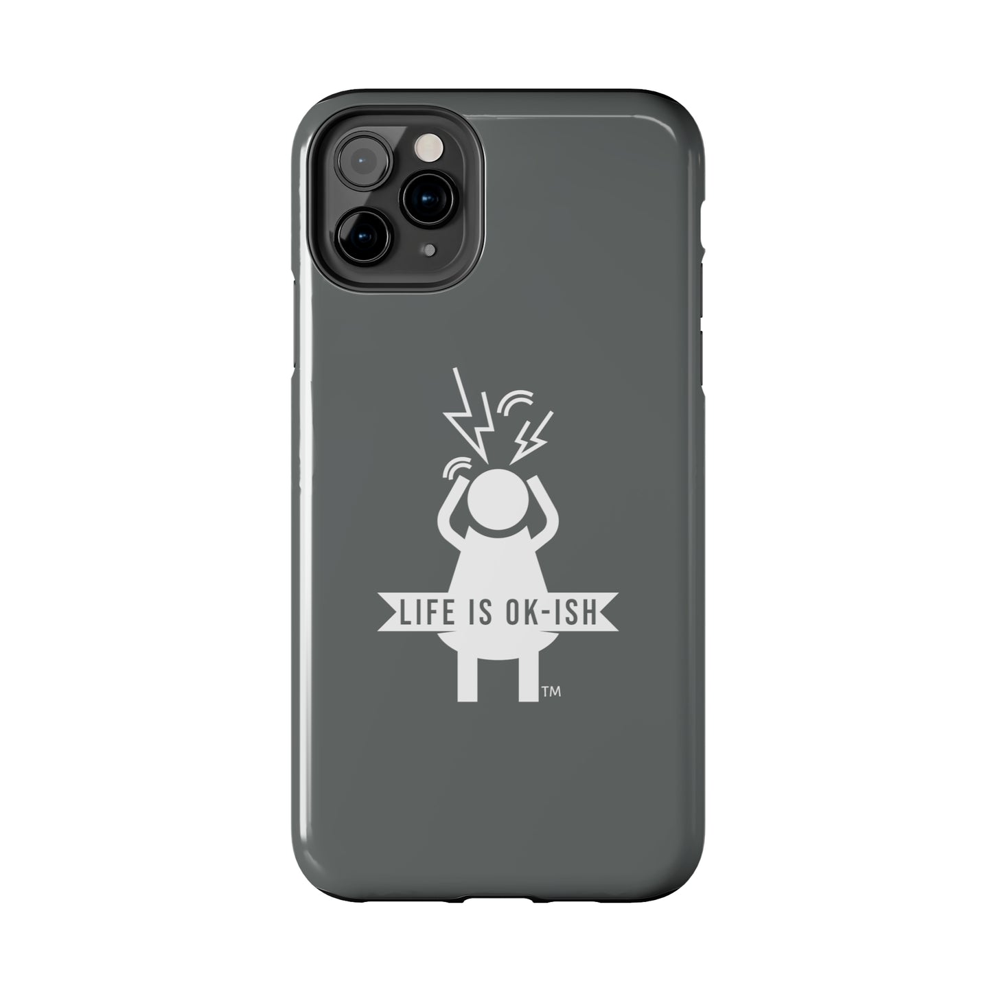 Screaming Woman Tough iPhone Case in Slate