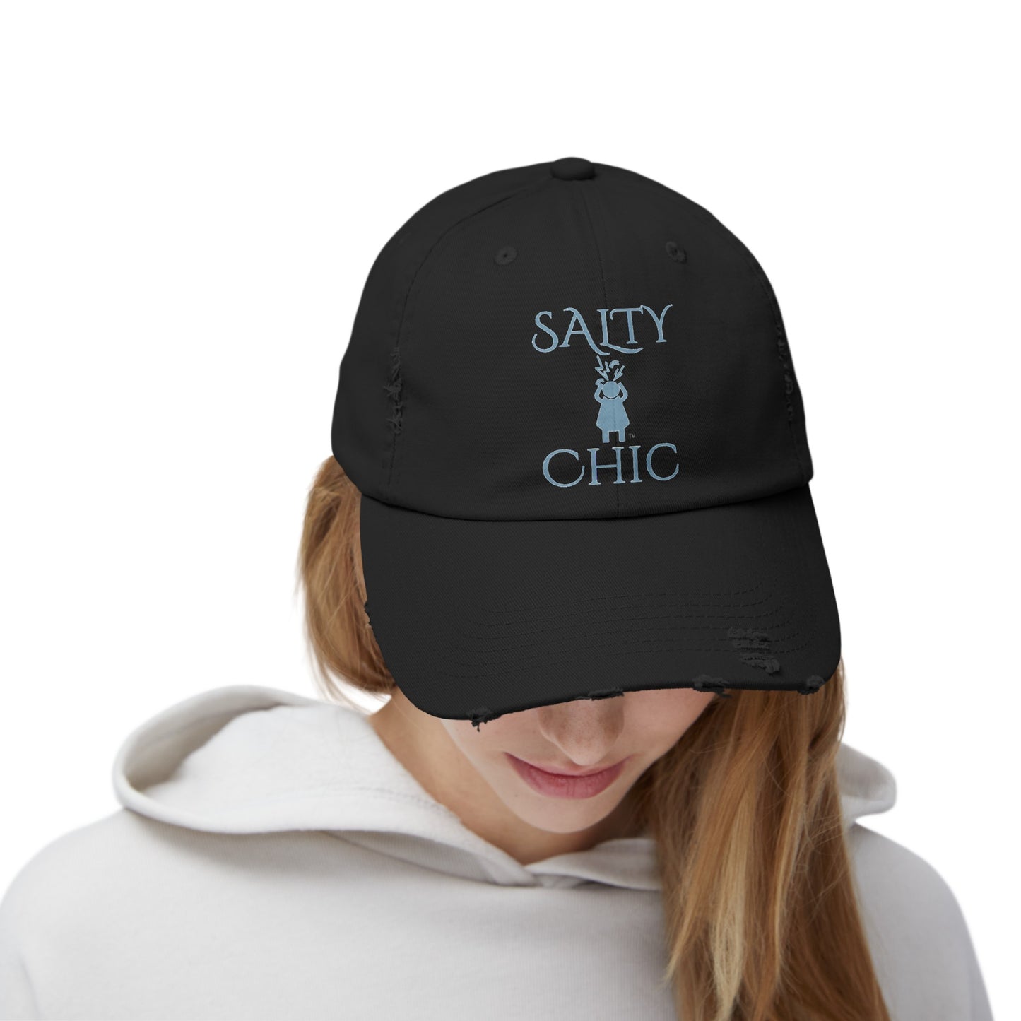 Salty Chic Screaming Woman Life Is Ok-ish Distressed Cap