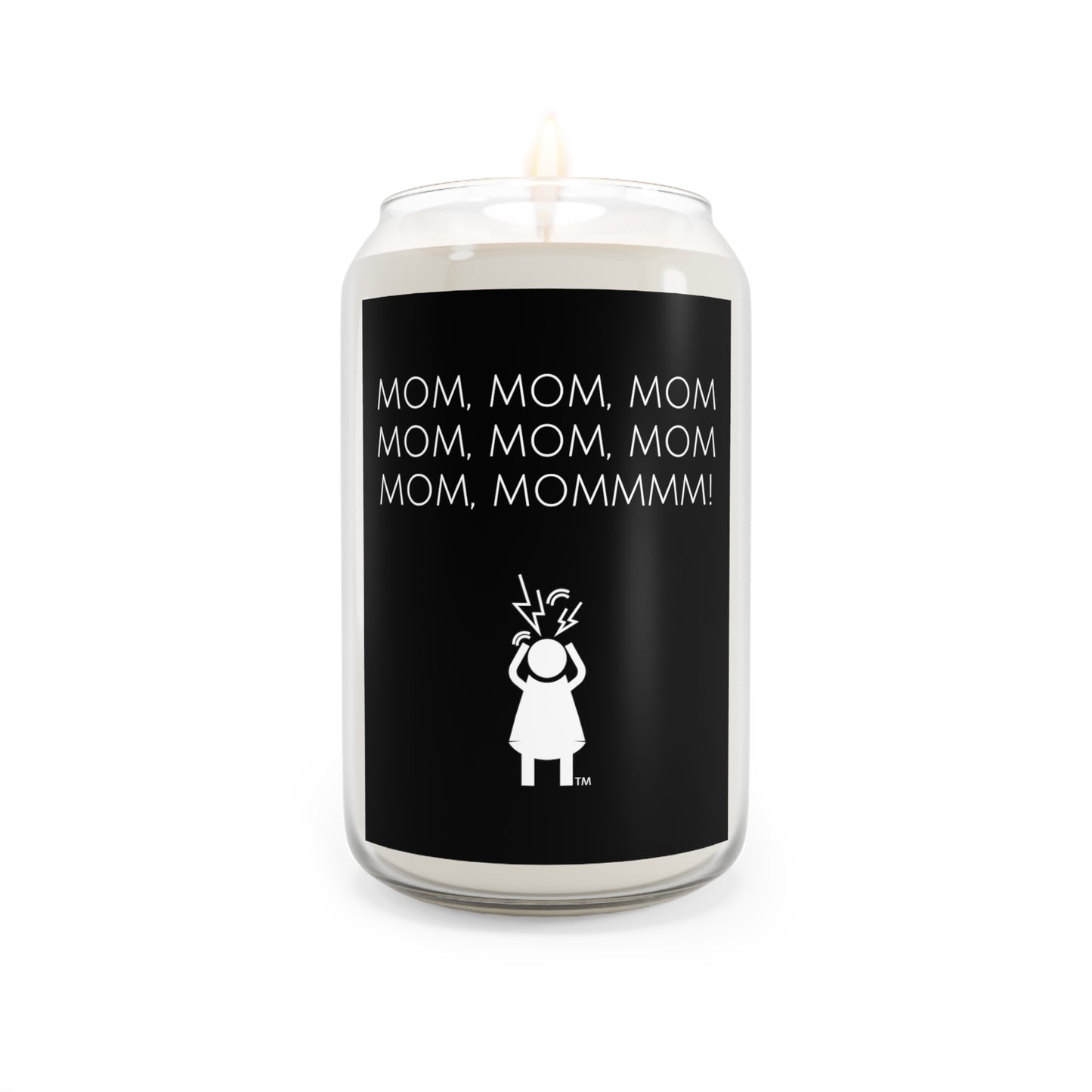 Mom, Mom, Mom, Mom, Mommmmm Screaming Woman Scented Candle, 13.75oz