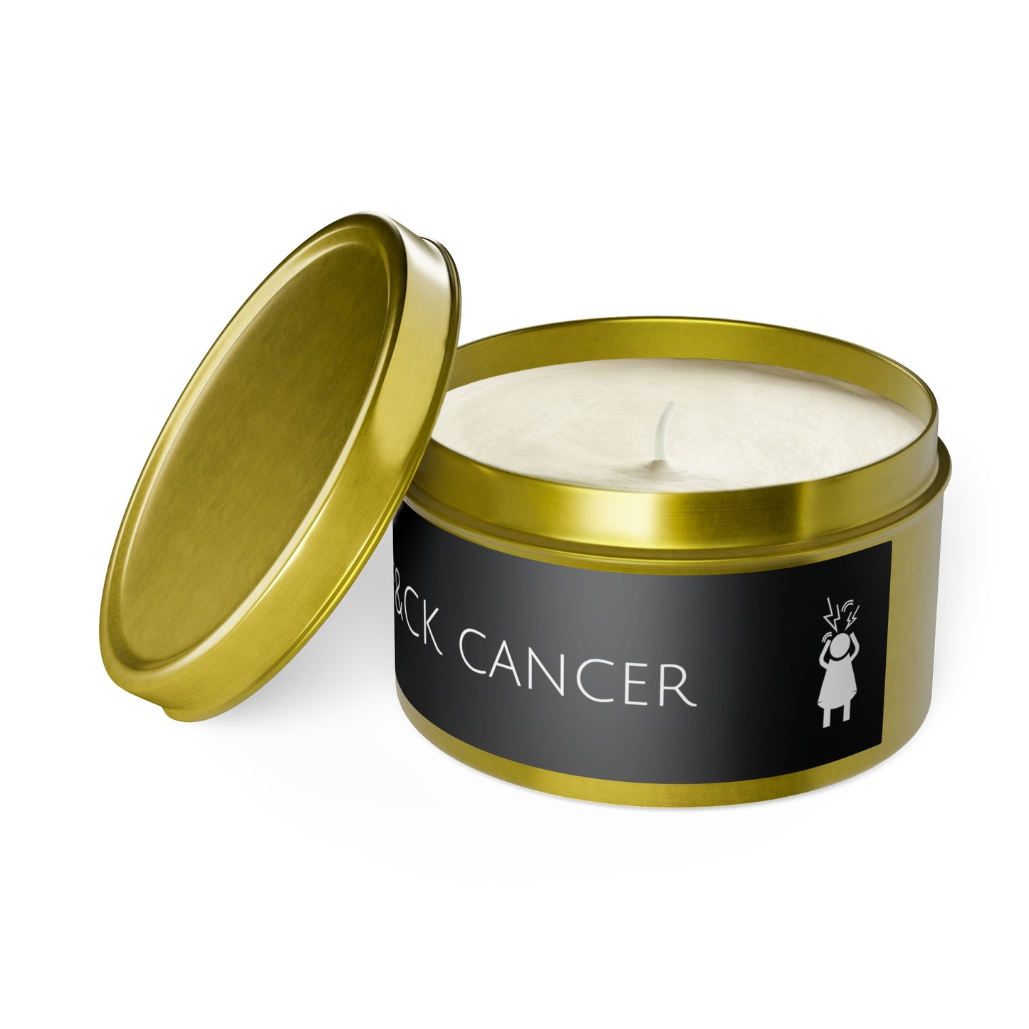 F&CK CANCER Screaming Woman Tin Candles