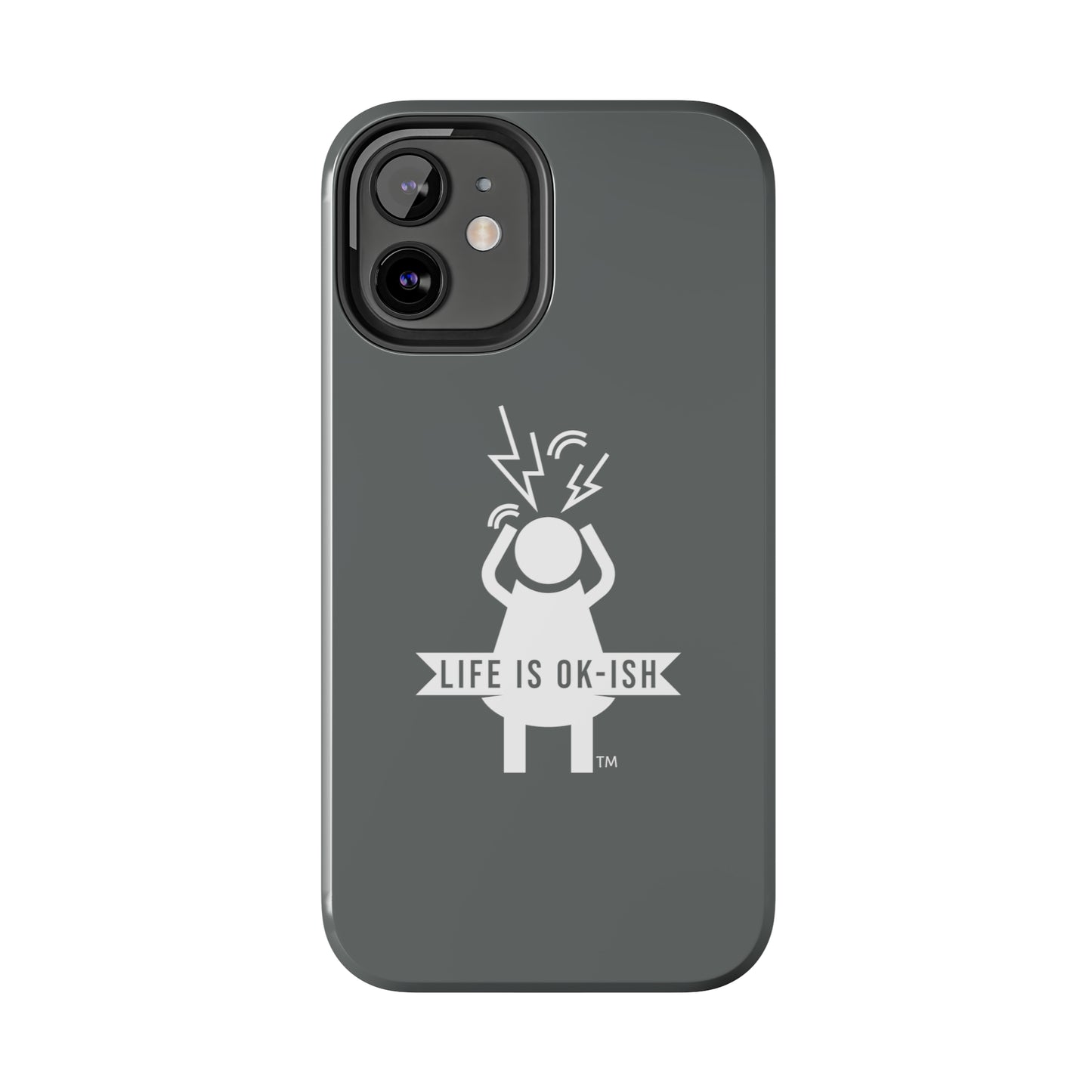 Screaming Woman Tough iPhone Case in Slate